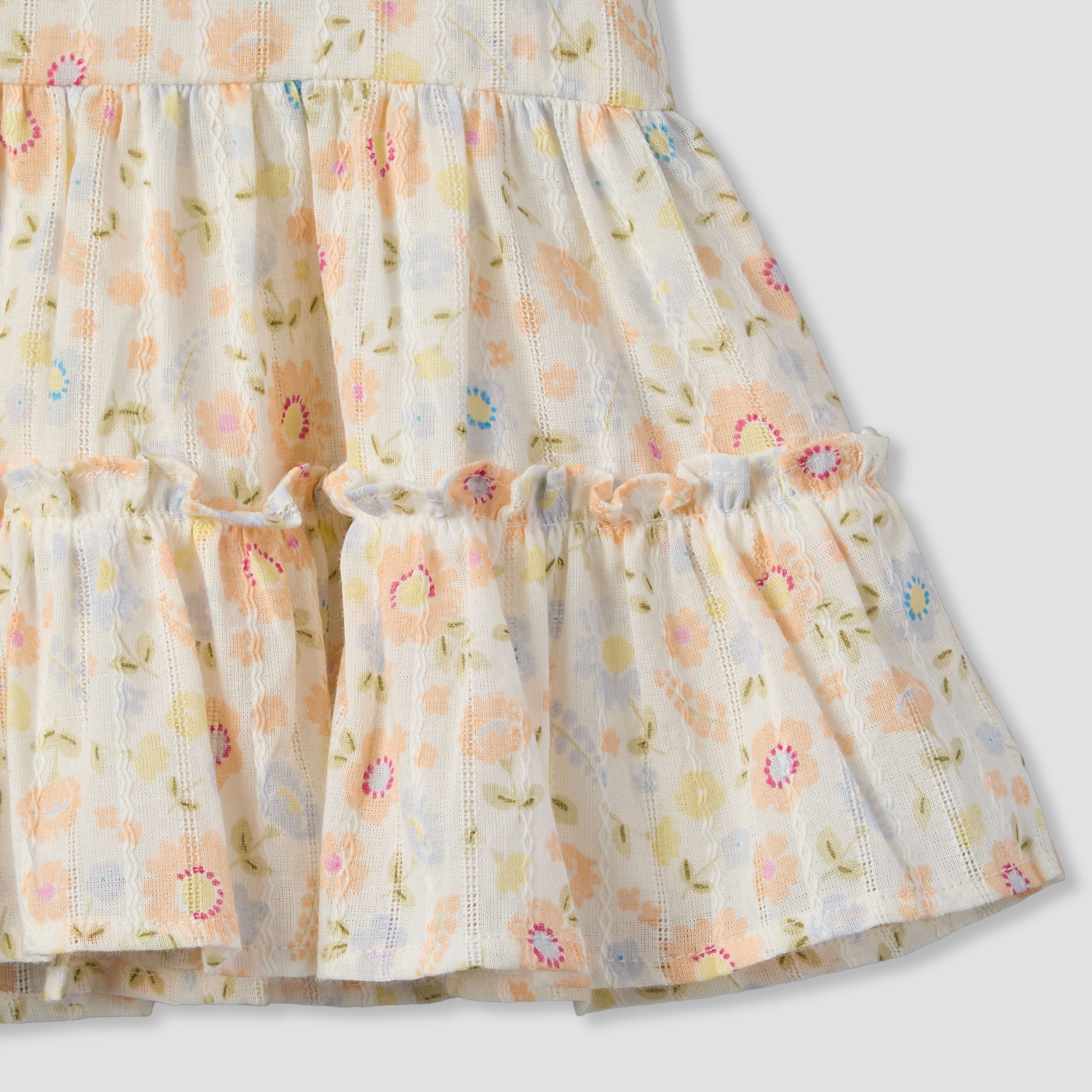 Juniors Round Neck Sleeveless Top and Shorts Set with Floral Print-baby-girls-clothing-setsandcoords-image-8