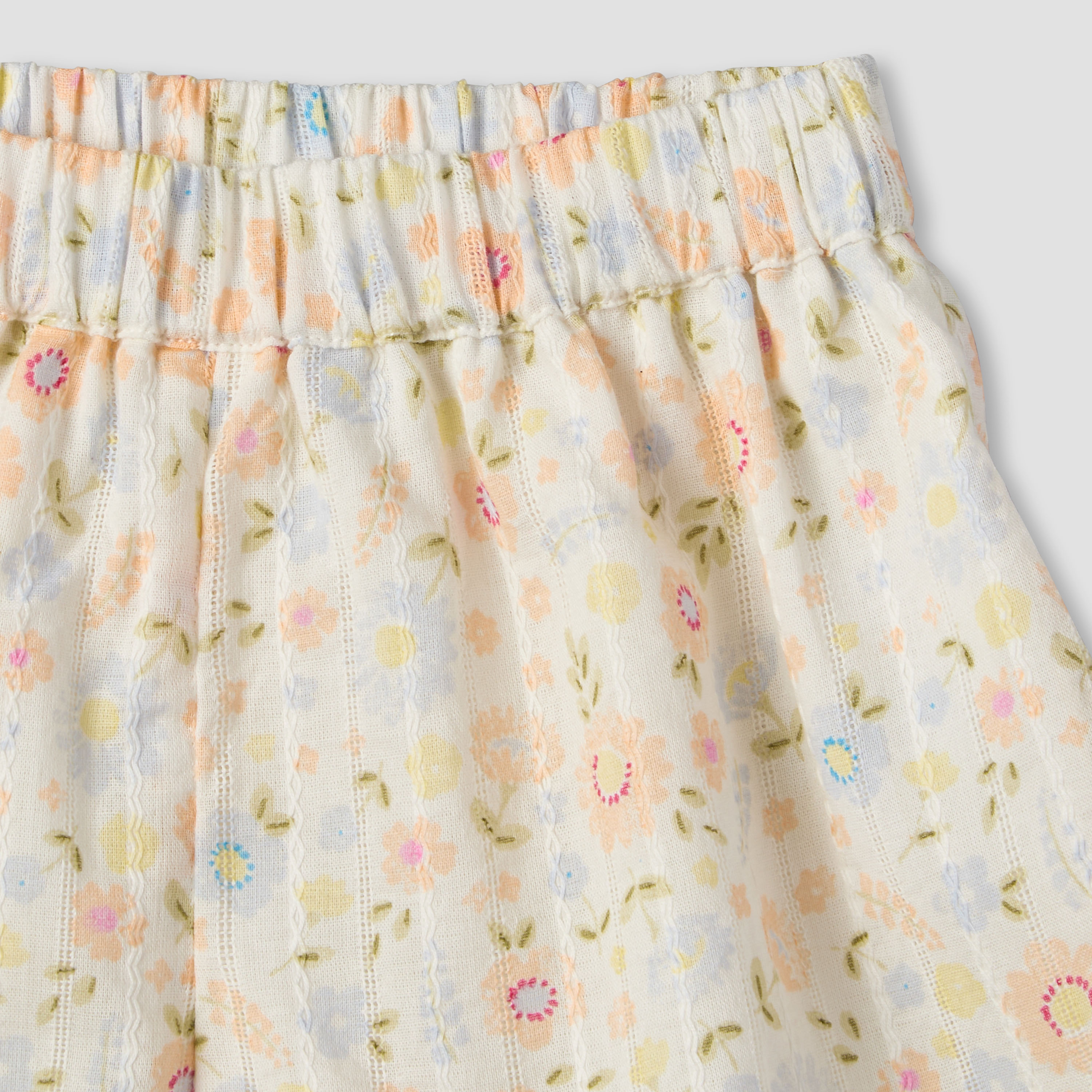 Juniors Round Neck Sleeveless Top and Shorts Set with Floral Print-baby-girls-clothing-setsandcoords-image-10
