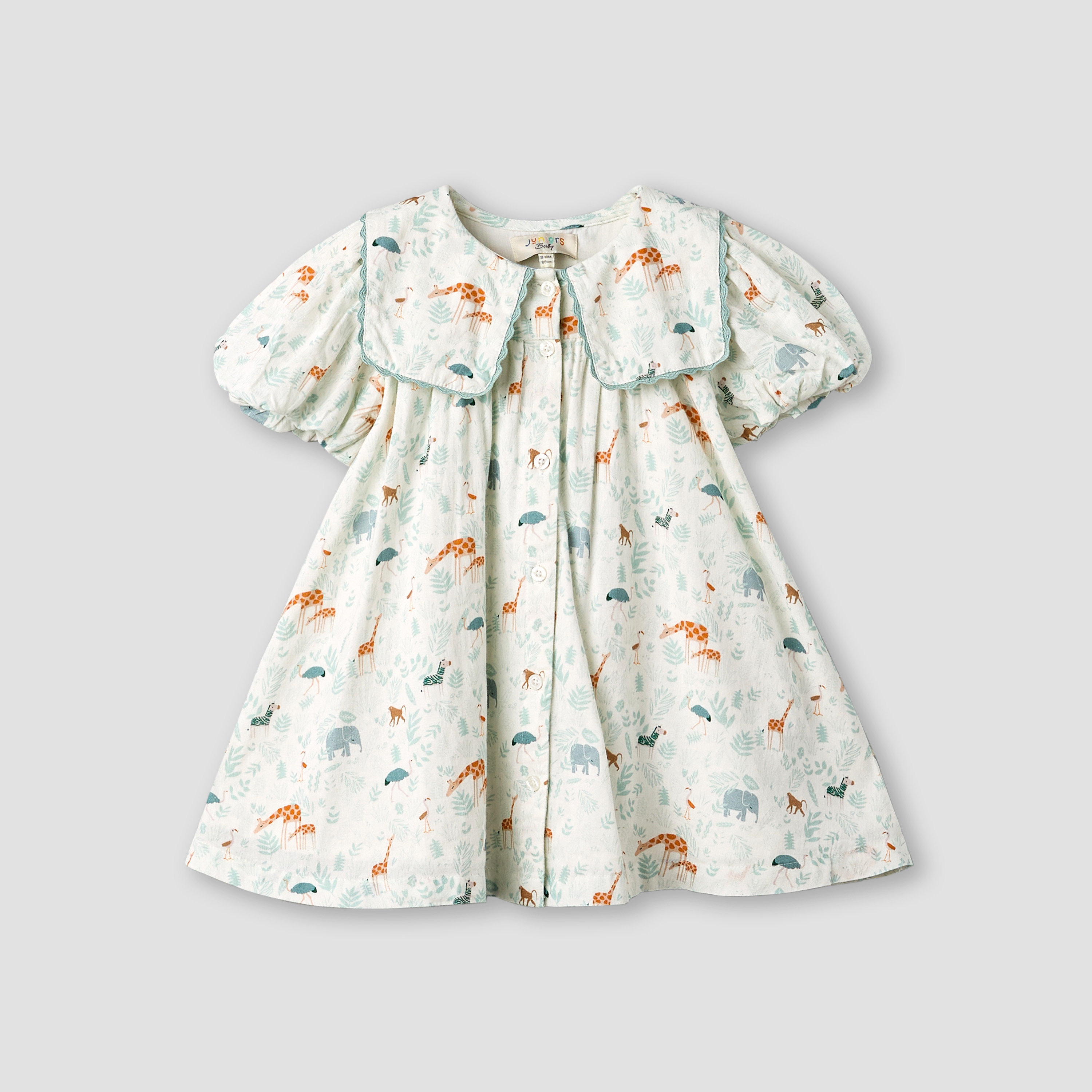 Juniors Sailor Collar Short Sleeve Dress with Bow Hairband-baby-girls-clothing-dressesandjumpsuits-image-3