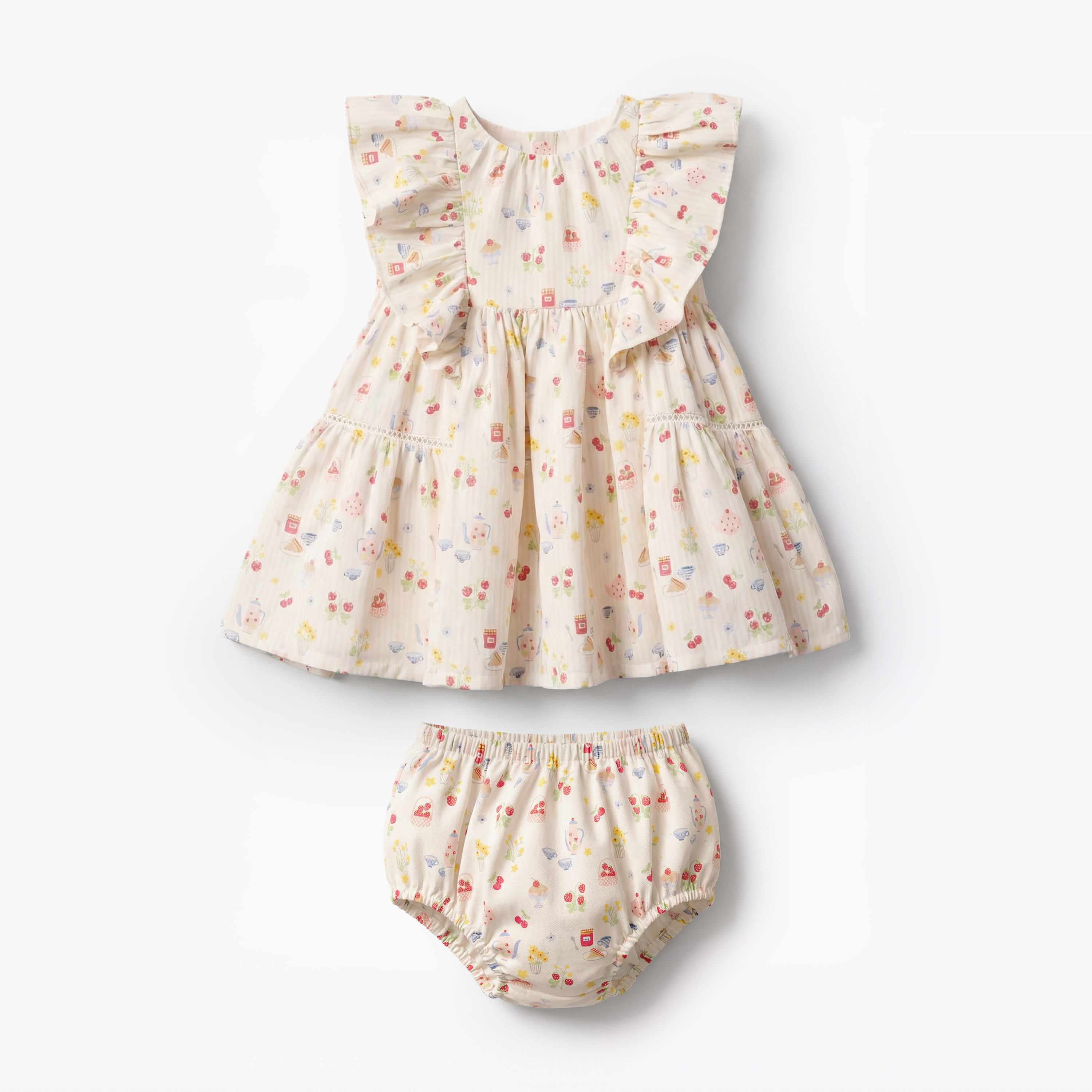 Juniors Round Neck Sleeveless Dress with Bloomers-baby-girls-clothing-dressesandjumpsuits-image-2