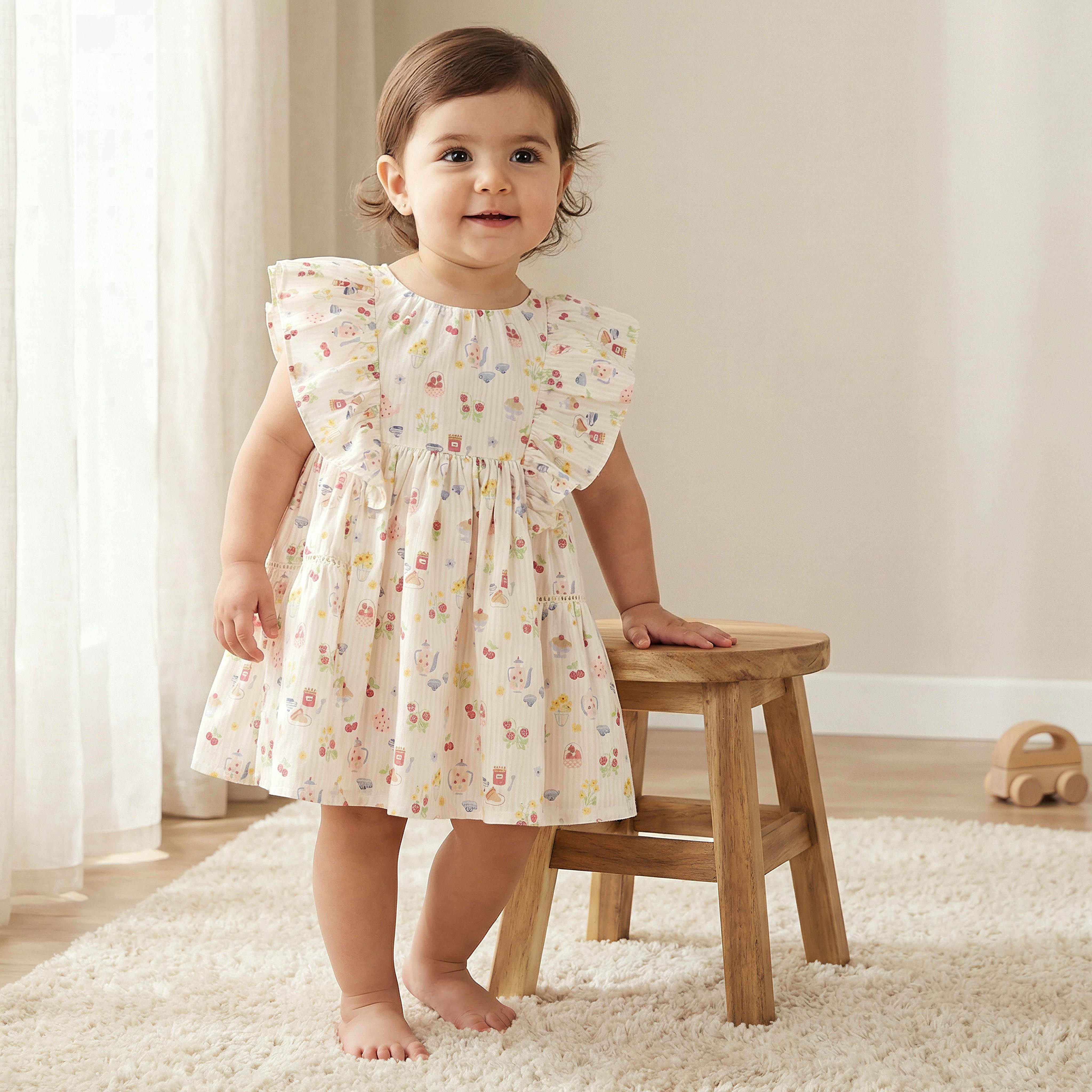 Juniors Round Neck Sleeveless Dress with Bloomers-baby-girls-clothing-dressesandjumpsuits-image-1