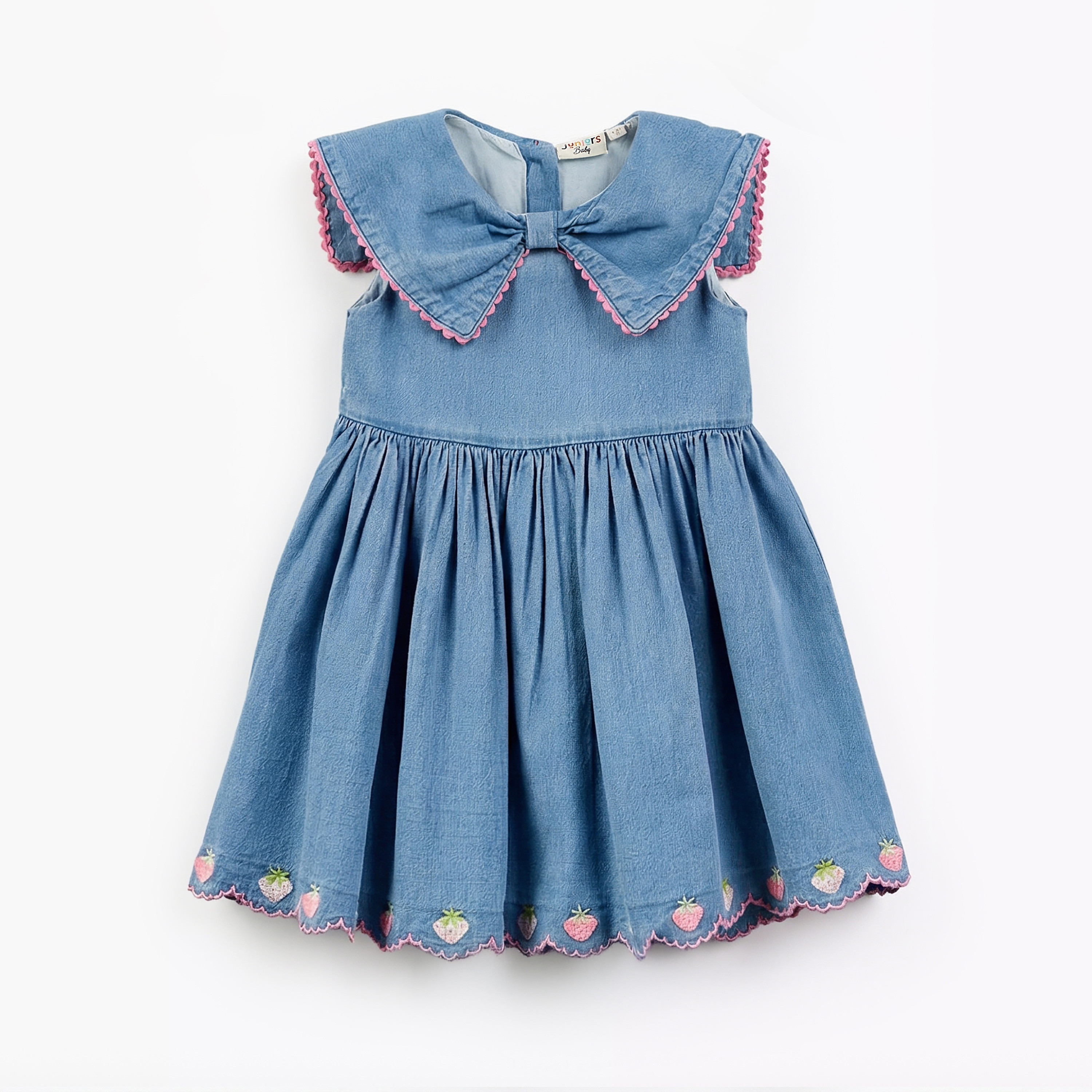 Juniors Collared Sleeveless A-line Dress with Headband-baby-girls-clothing-dressesandjumpsuits-image-3