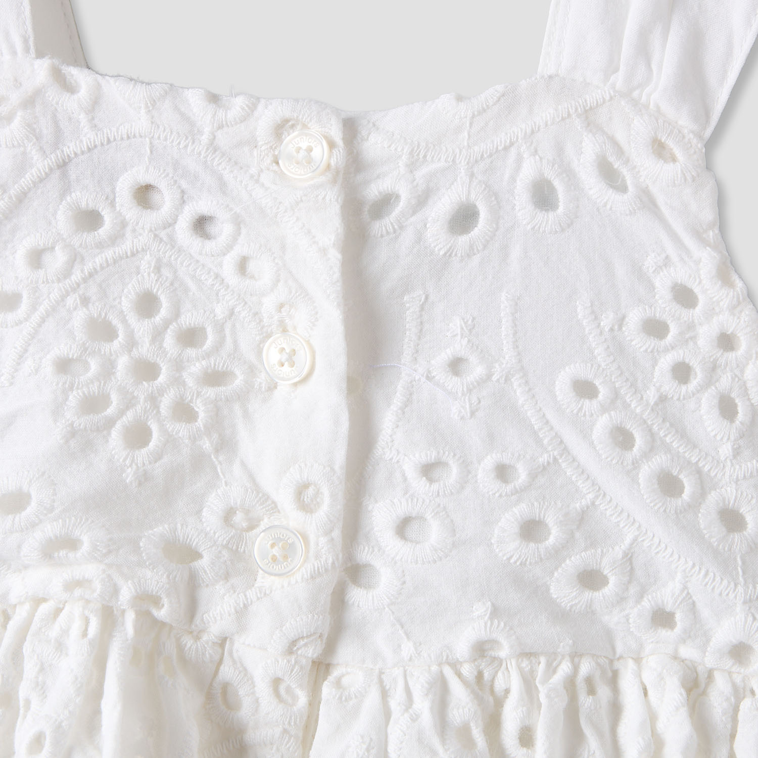 فستان طول الركبة بتطريز شيفلي أنيق وياقة مربعة بدون أكمام من جونيورز-baby-girls-clothing-dressesandjumpsuits-image-6