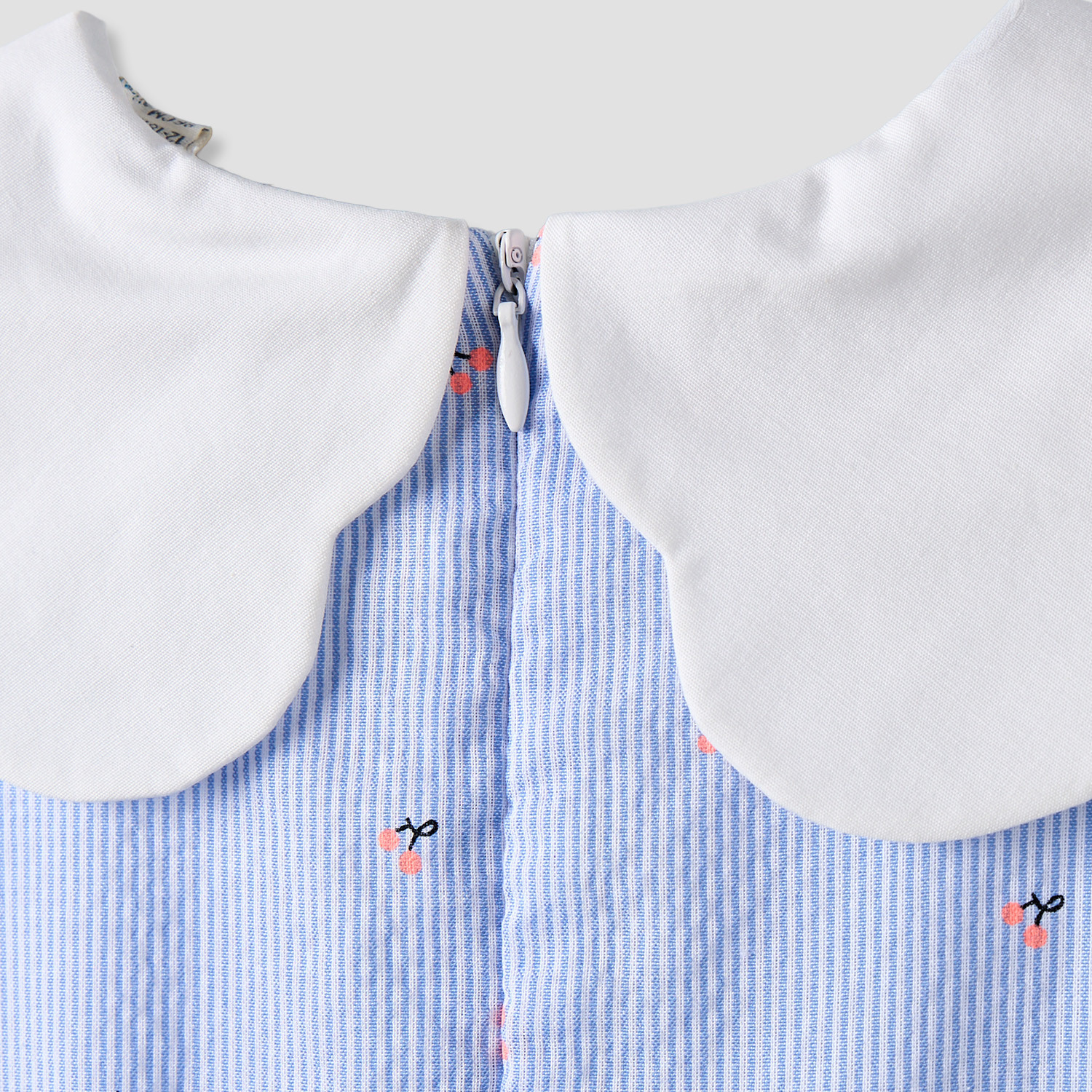Juniors Collared Sleeveless Knee Length A-Line Dress with Striped Design-baby-girls-clothing-dressesandjumpsuits-image-6