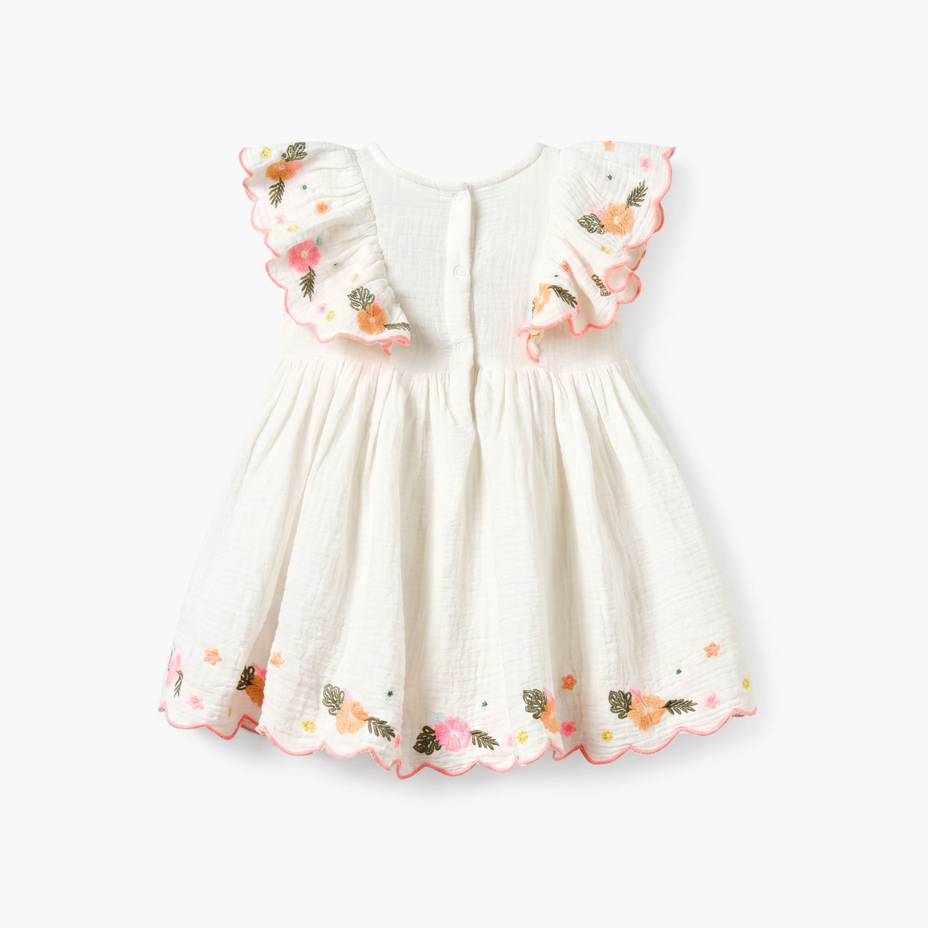 Juniors Round Neck Sleeveless Knee Length Dress with Bloomers-baby-girls-clothing-dressesandjumpsuits-image-3