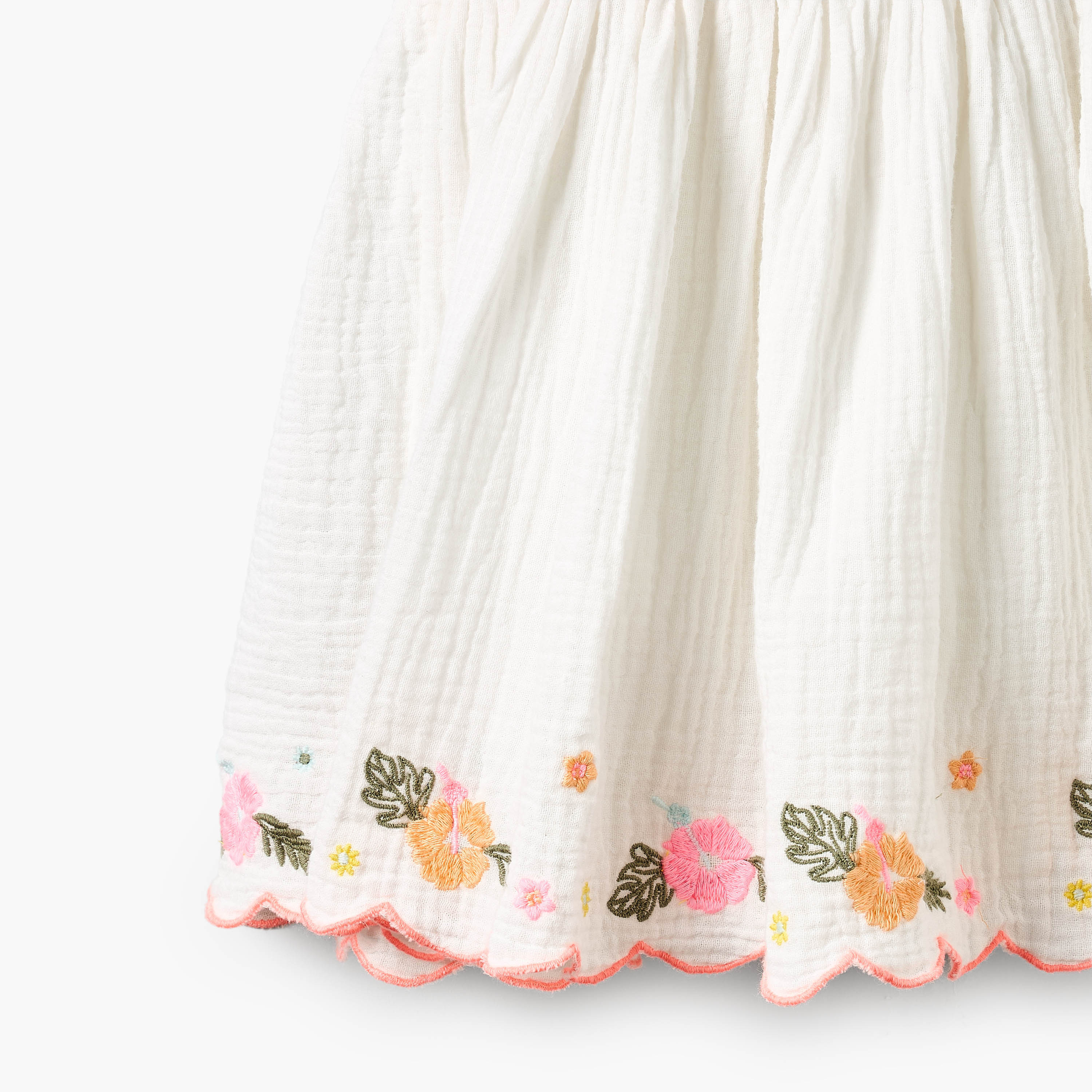 Juniors Round Neck Sleeveless Knee Length Dress with Bloomers-baby-girls-clothing-dressesandjumpsuits-image-5