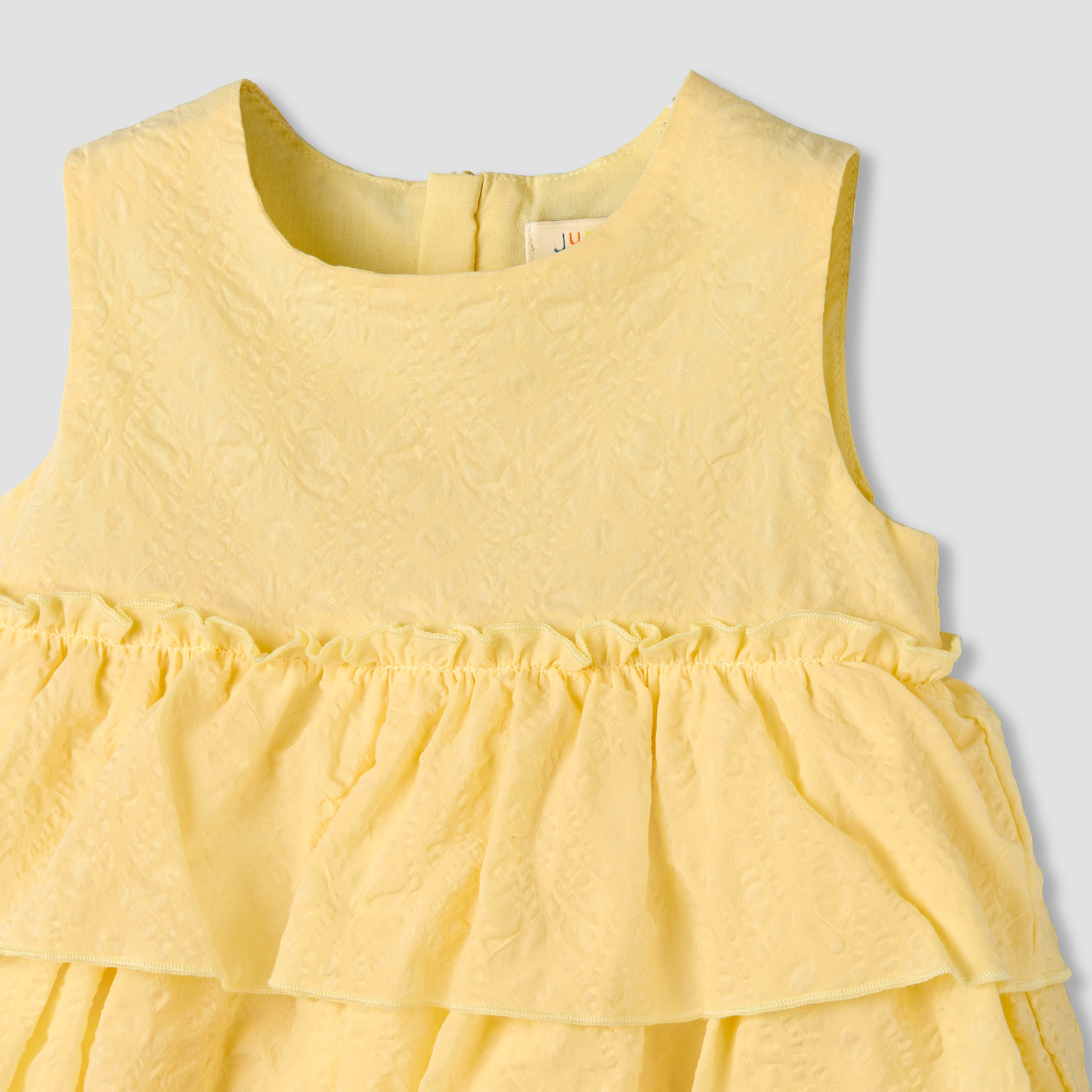 Juniors Round Neck Sleeveless Dress with Ruffles-baby-girls-clothing-dressesandjumpsuits-image-4