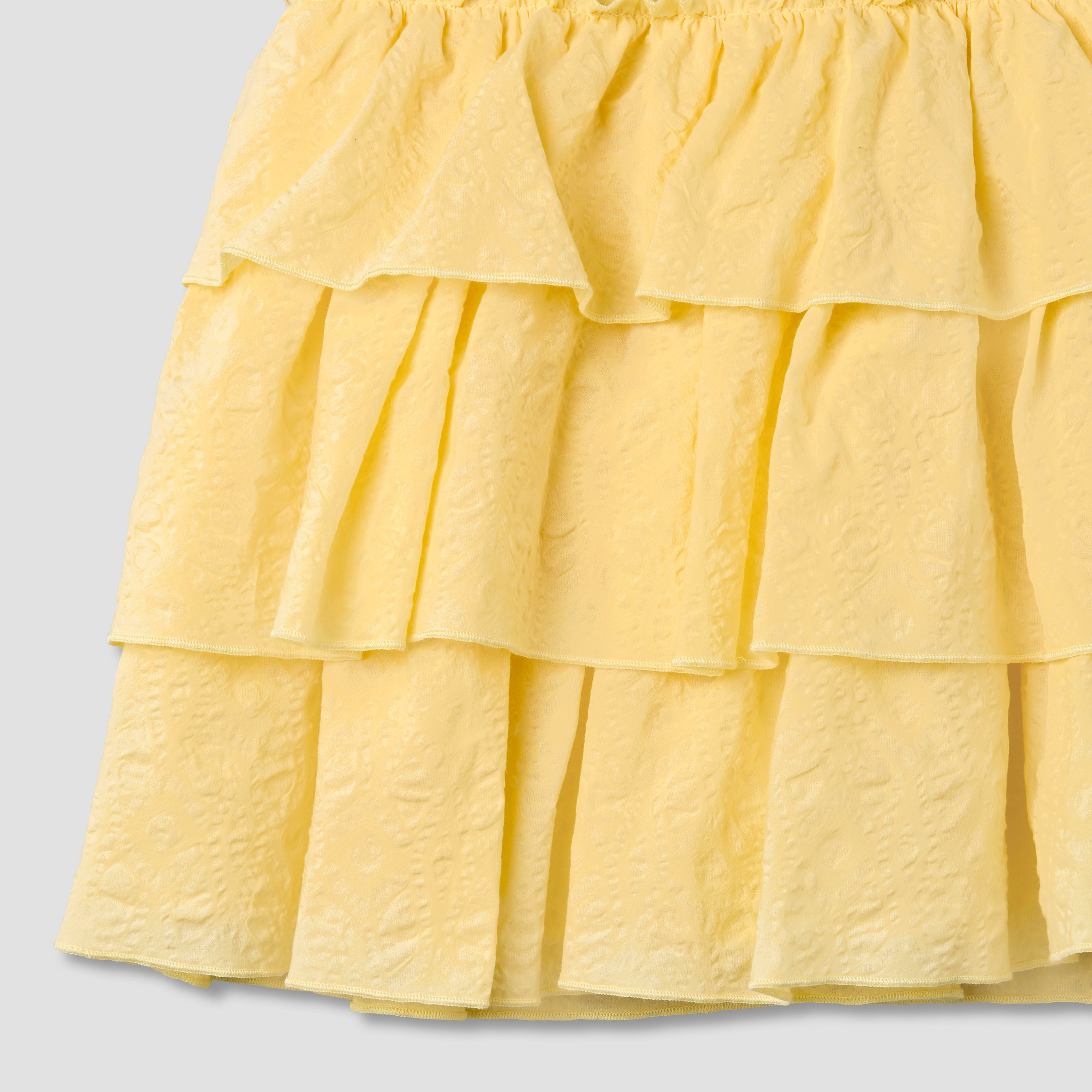 Juniors Round Neck Sleeveless Dress with Ruffles-baby-girls-clothing-dressesandjumpsuits-image-5