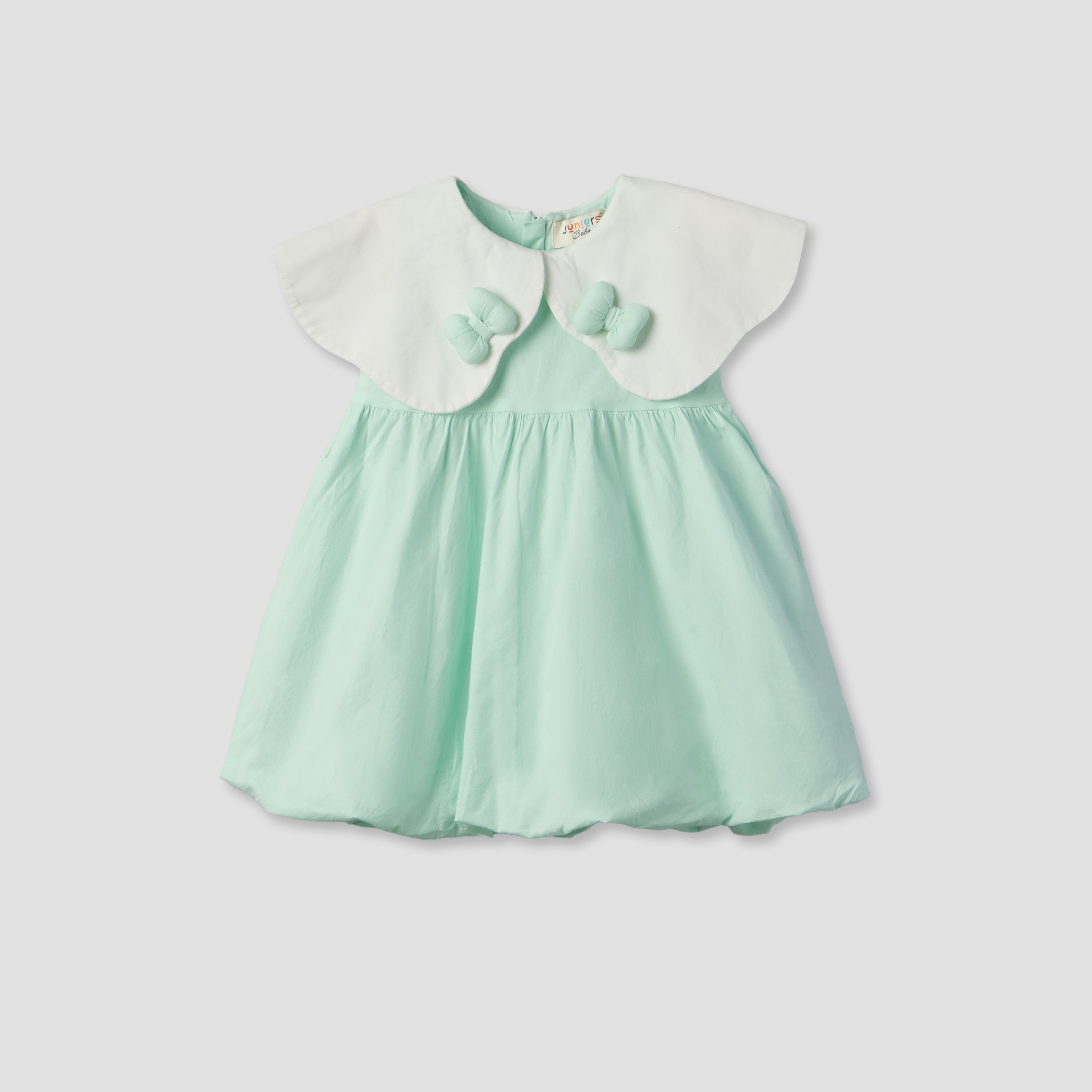 Juniors Round Neck Sleeveless Knee Length A-line Dress with Headband-baby-girls-clothing-dressesandjumpsuits-image-2