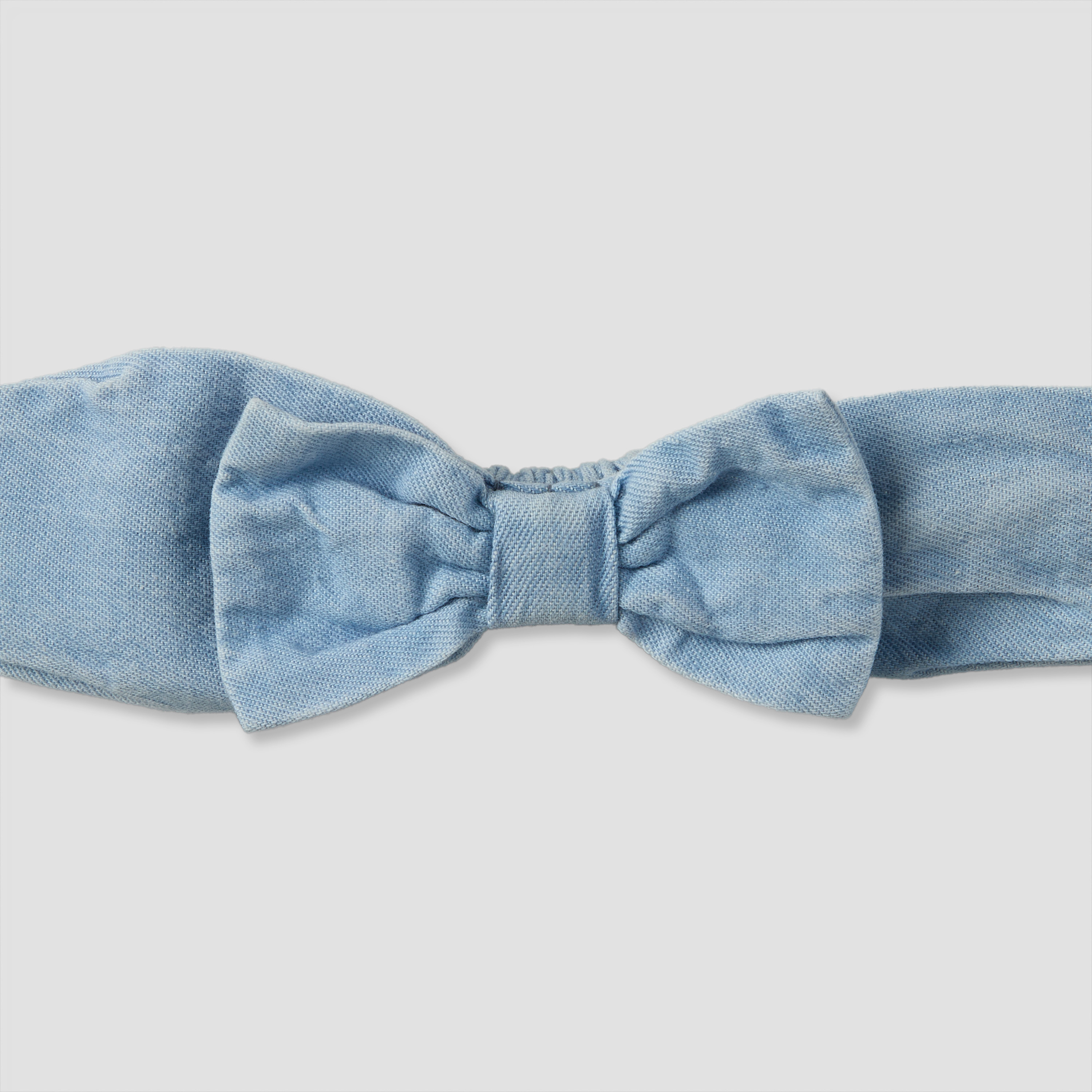 Juniors Round Neck Sleeveless Knee Length A-line Denim Dress with Headband-baby-girls-clothing-dressesandjumpsuits-image-9