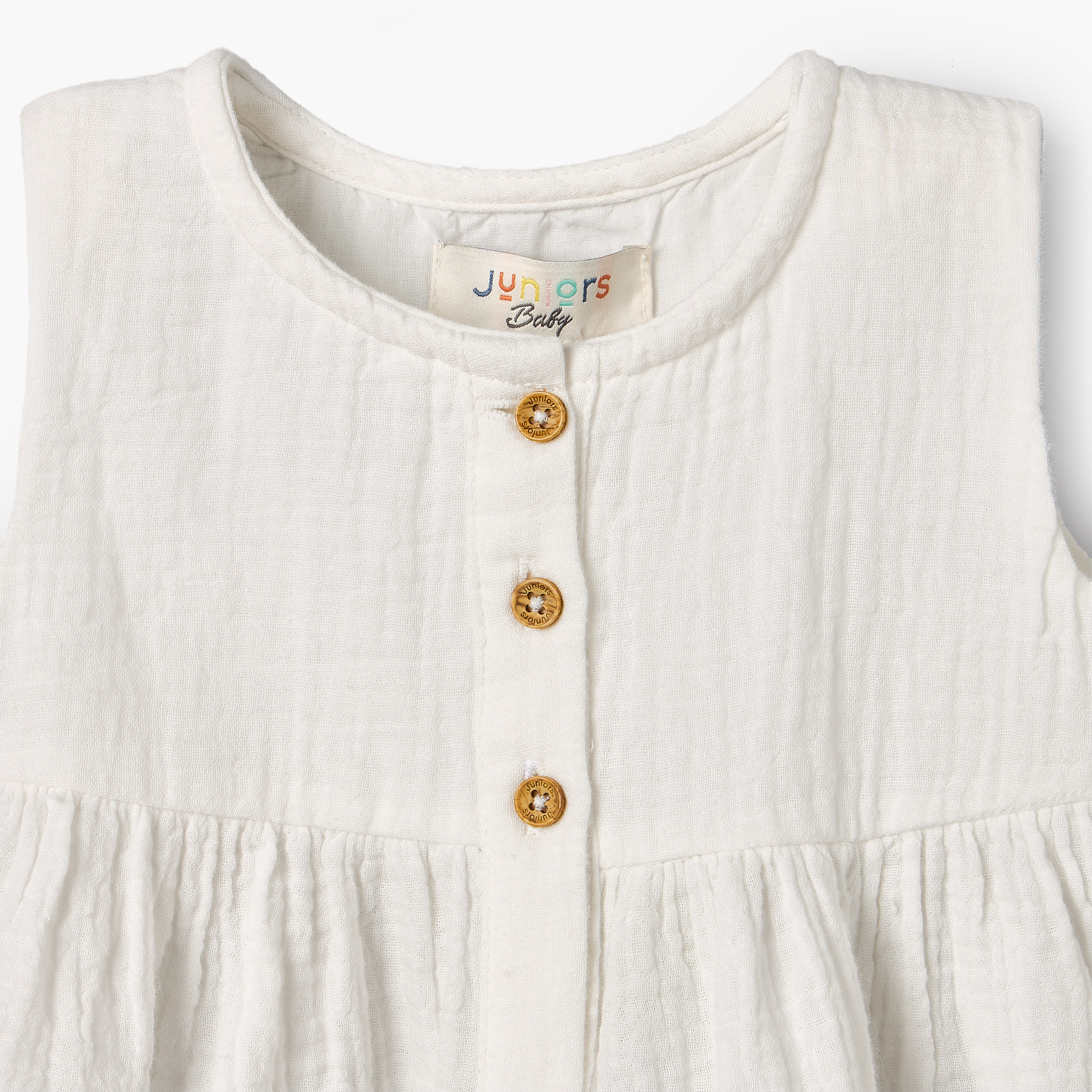 Juniors Round Neck Sleeveless Top and Shorts Set with Embroidery-baby-girls-clothing-setsandcoords-image-6