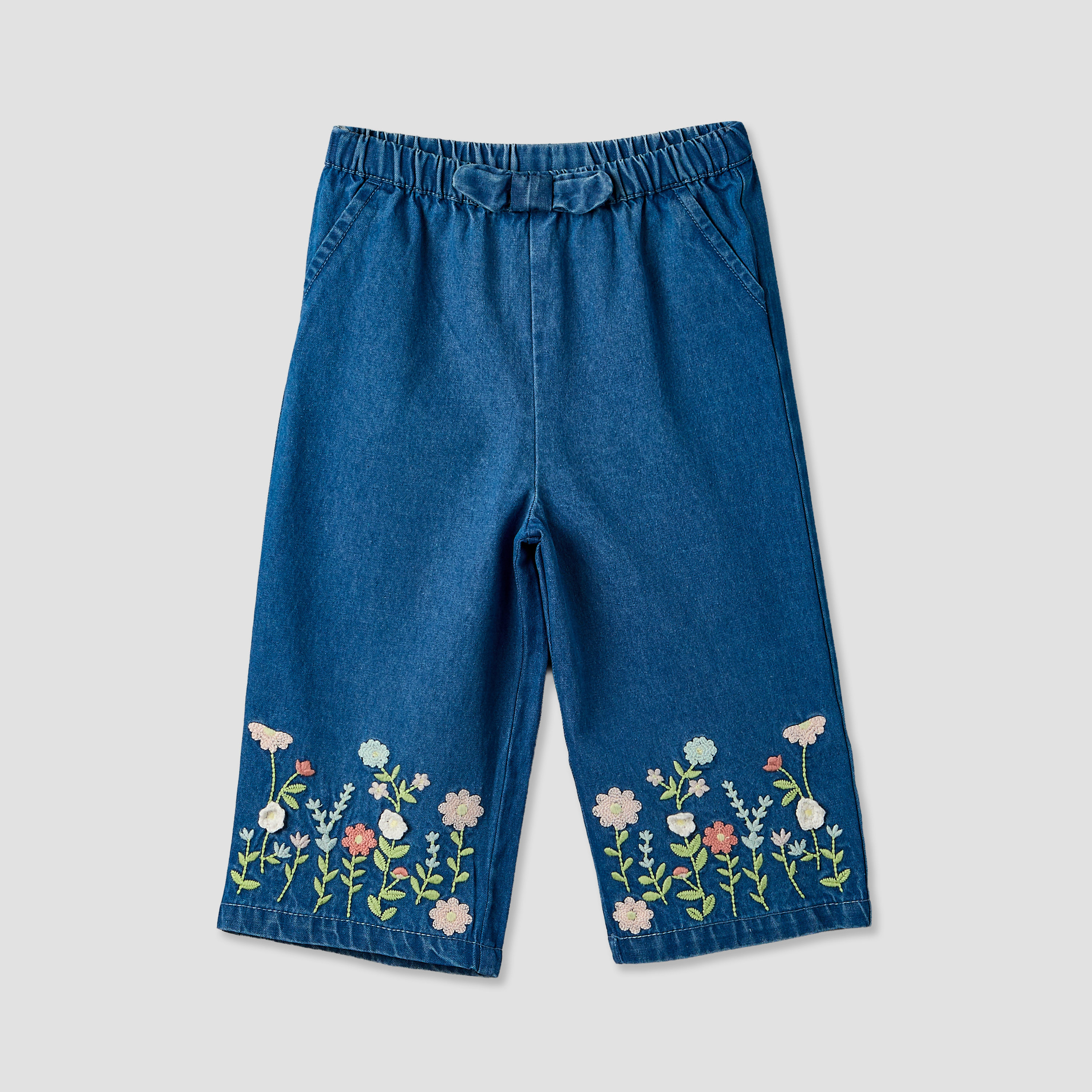 Juniors Jeans with Floral Embroidery-baby-girls-clothing-bottoms-jeans-image-2
