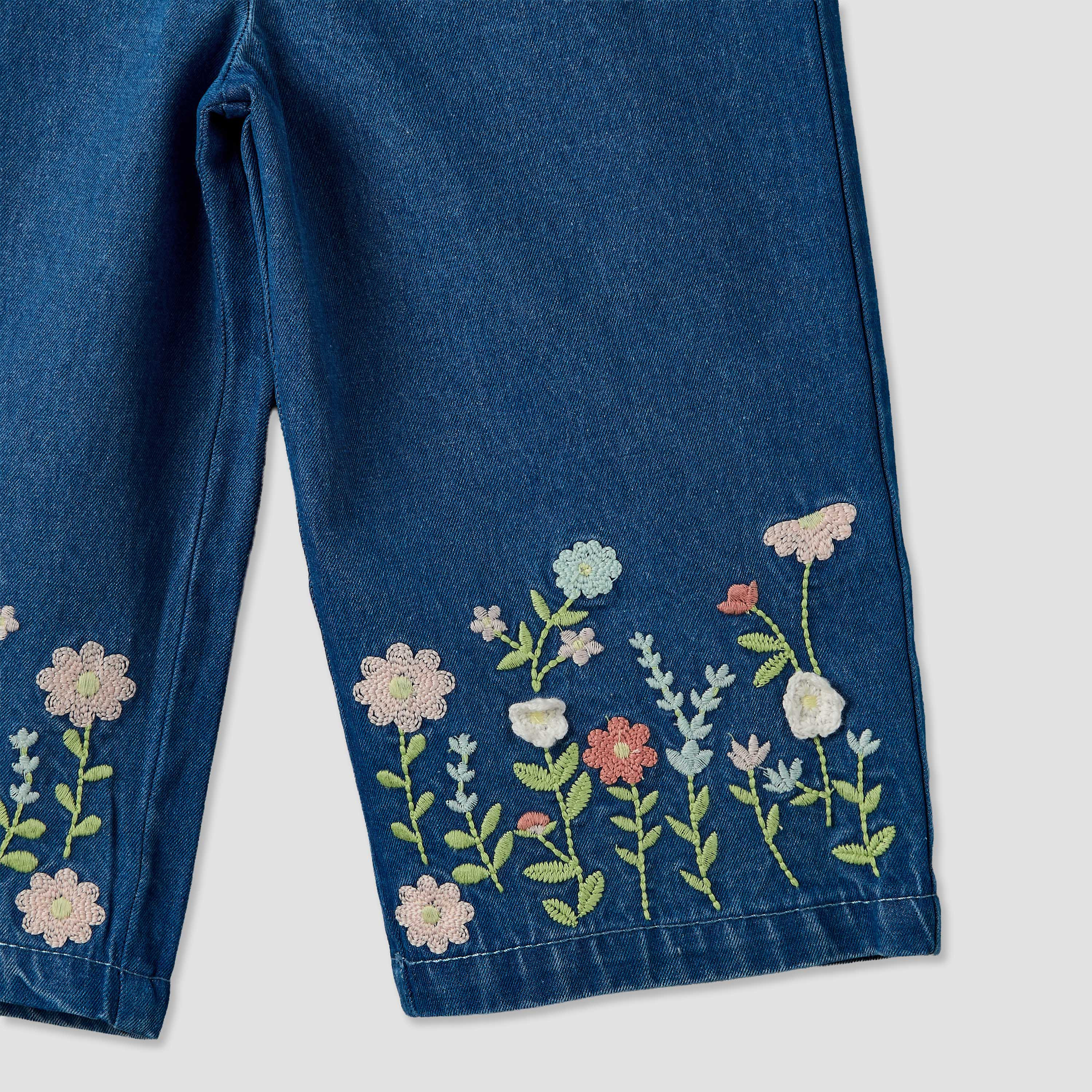 Juniors Jeans with Floral Embroidery-baby-girls-clothing-bottoms-jeans-image-5