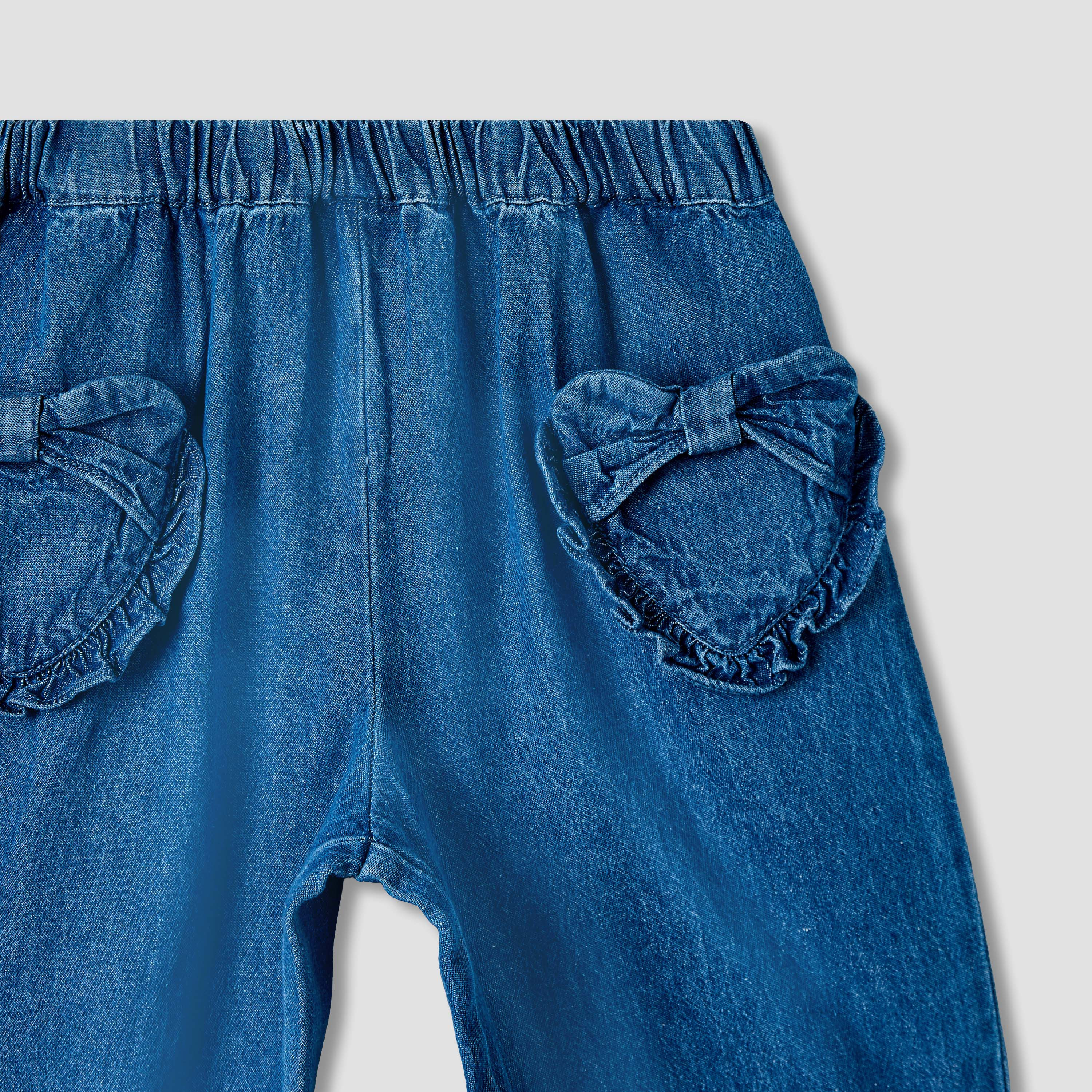 Juniors Jogger Jeans with Bow Applique-baby-girls-clothing-bottoms-jeans-image-5