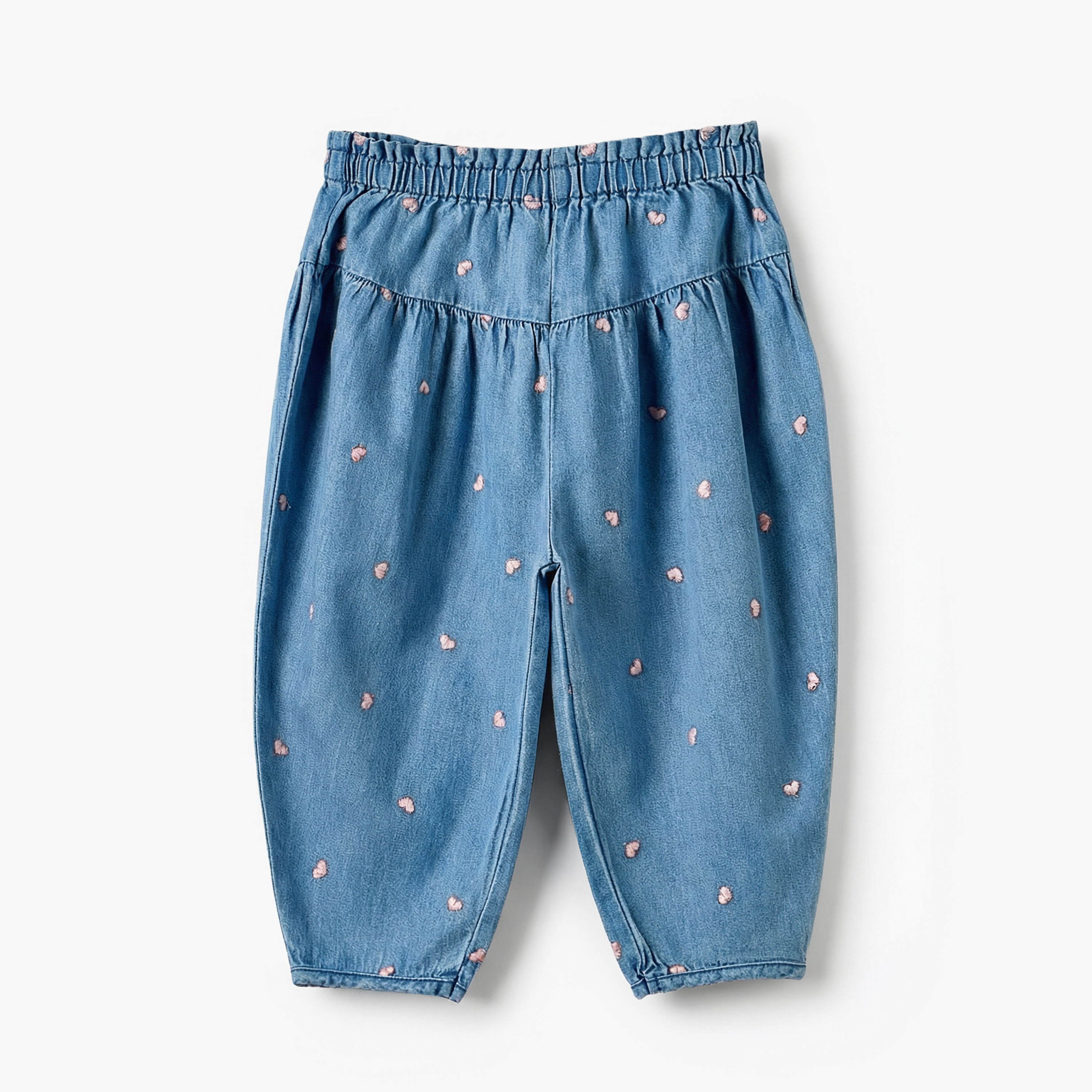 Juniors Mid-Rise Wide Leg Jeans with Heart Embroidery-girls-clothing-bottoms-jeansandjeggings-image-2