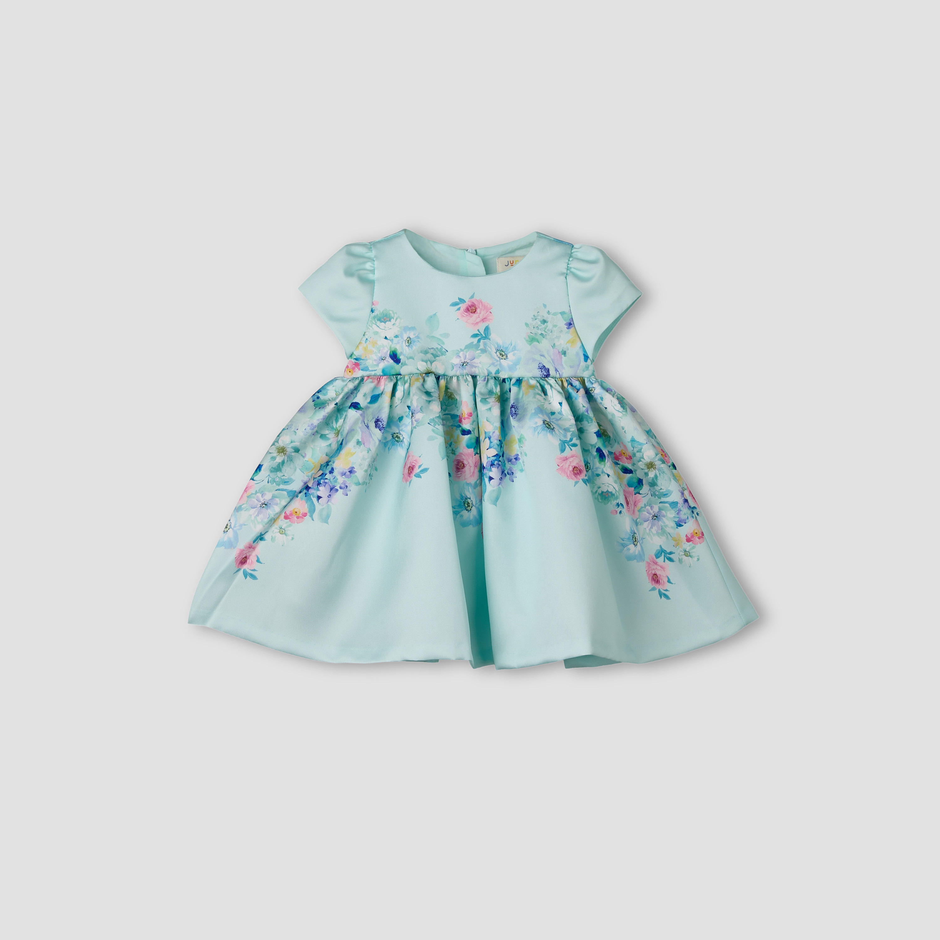 فستان بروم بياقة مستديرة وأكمام قصيرة مع شورت داخلي من جونيورز-baby-girls-clothing-dressesandjumpsuits-image-3