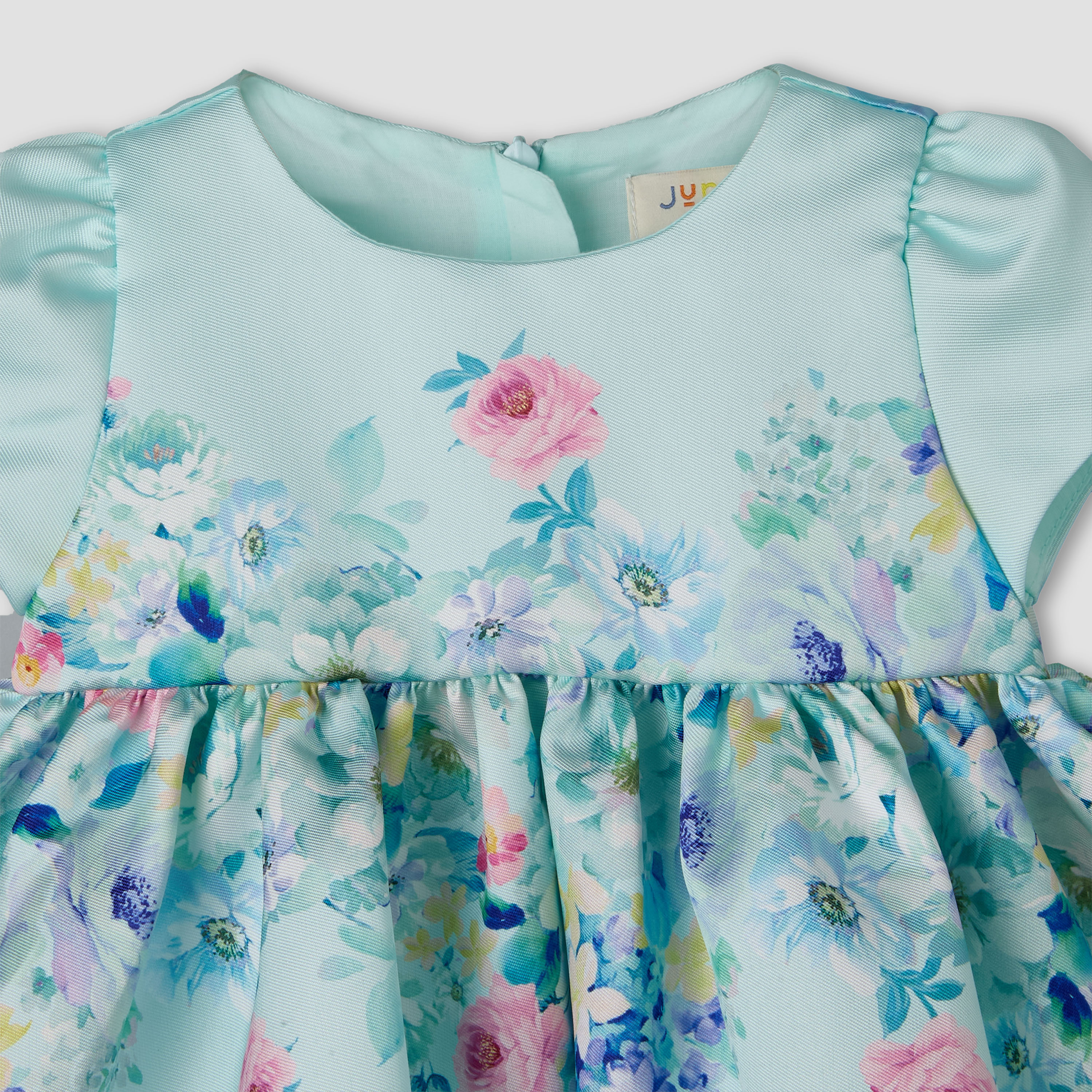 فستان بروم بياقة مستديرة وأكمام قصيرة مع شورت داخلي من جونيورز-baby-girls-clothing-dressesandjumpsuits-image-6