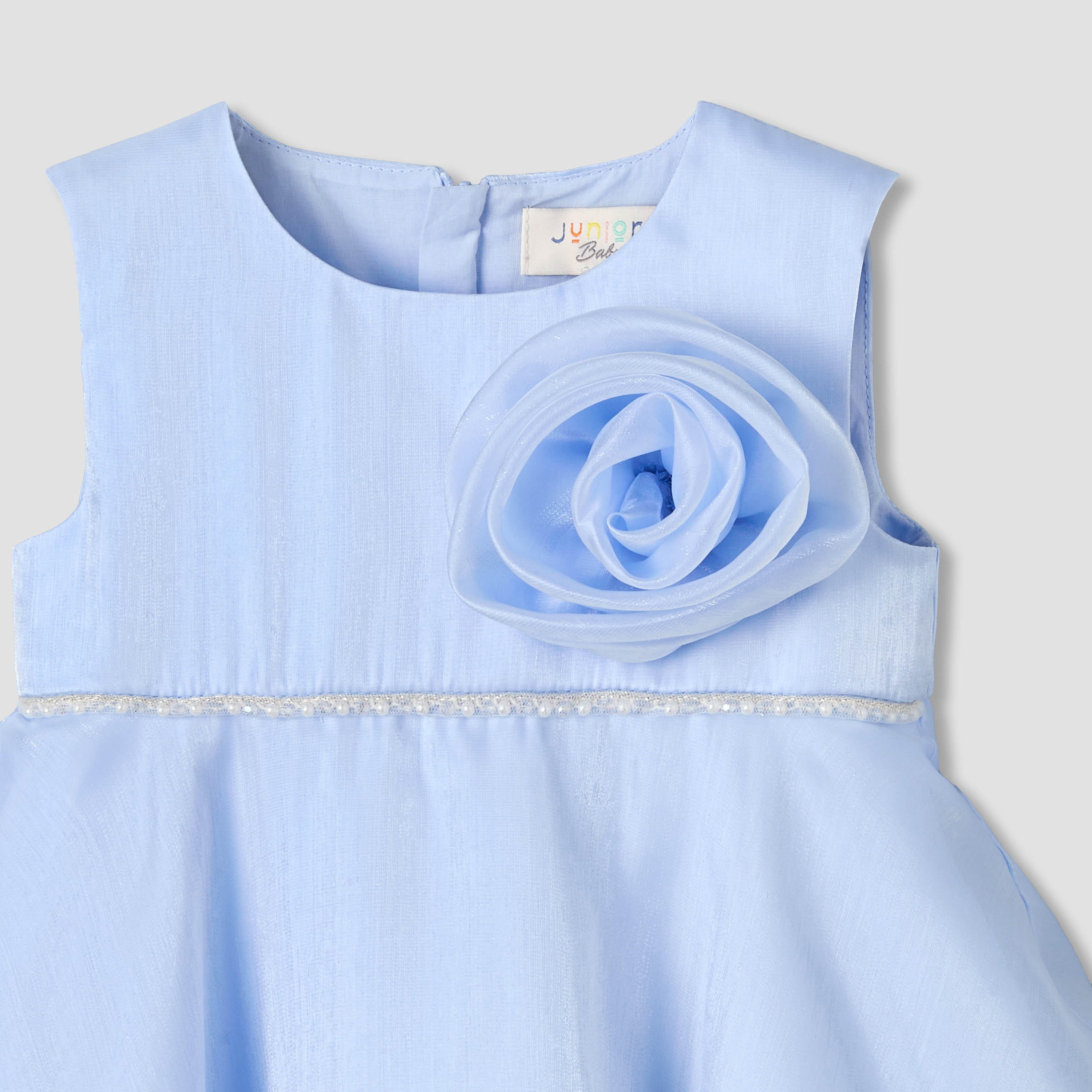 Juniors Round Neck Sleeveless A-line Dress with Headband-baby-girls-clothing-dressesandjumpsuits-image-5