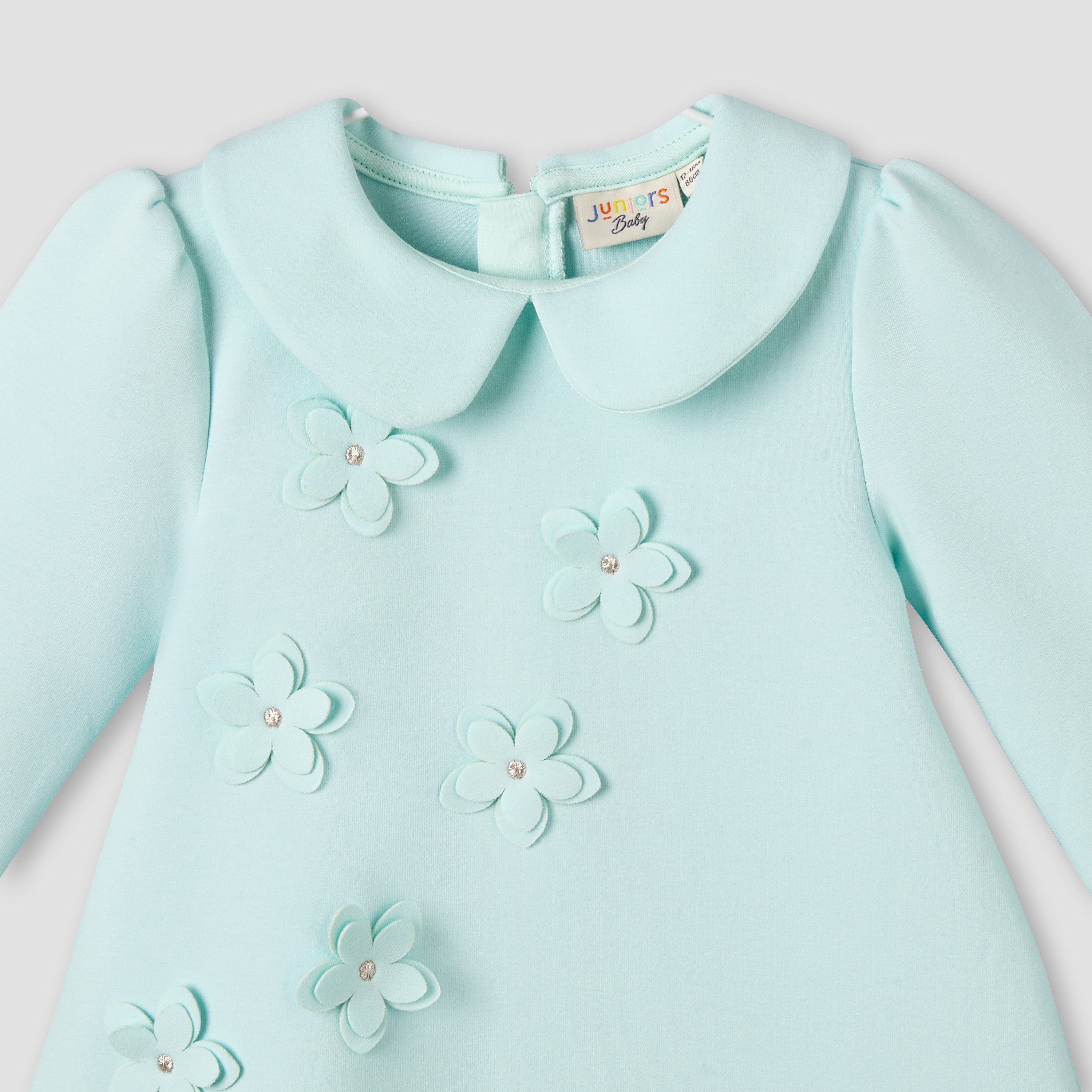 فستان إيه لاين بياقة بيتر بان وأكمام طويلة وكولون من جونيورز-baby-girls-clothing-dressesandjumpsuits-image-5