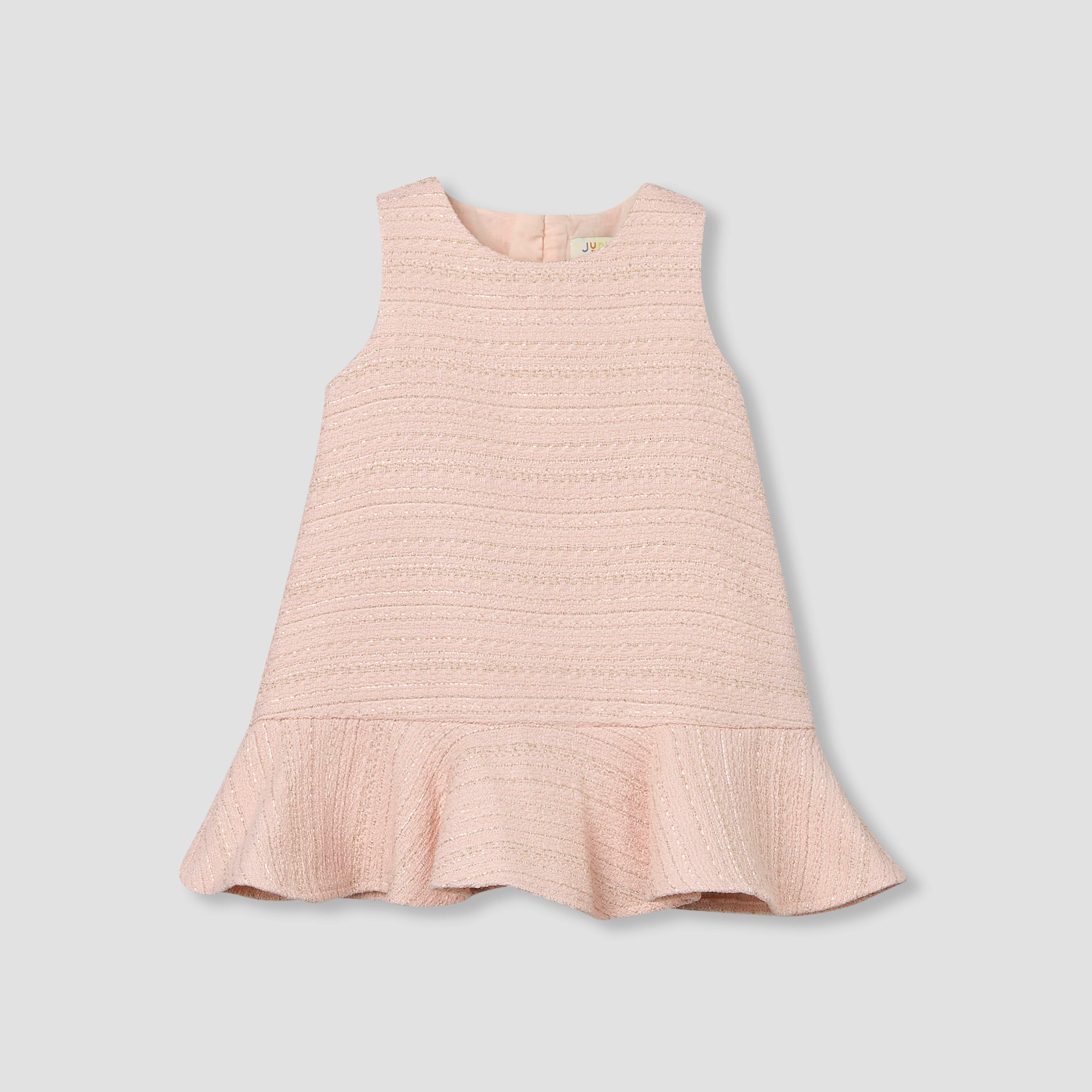 Juniors Sleeveless A-line Dress and Blazer Set with Textured Design-baby-girls-clothing-dressesandjumpsuits-image-5