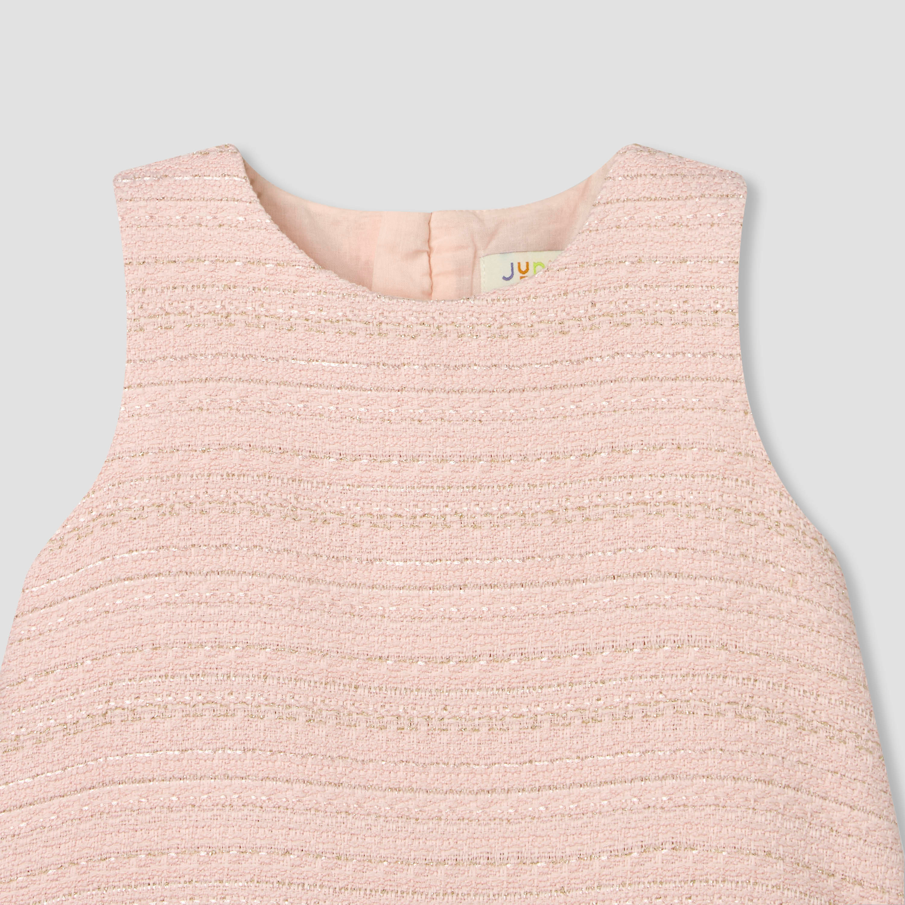Juniors Sleeveless A-line Dress and Blazer Set with Textured Design-baby-girls-clothing-dressesandjumpsuits-image-7