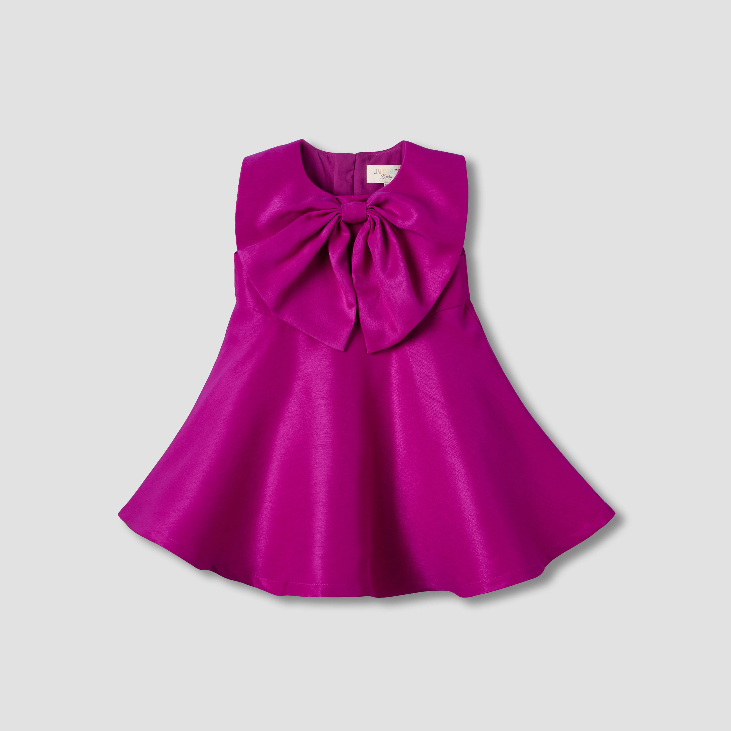 فستان دون أكمام بزينة فيونكة من جونيورز-baby-girls-clothing-dressesandjumpsuits-image-2