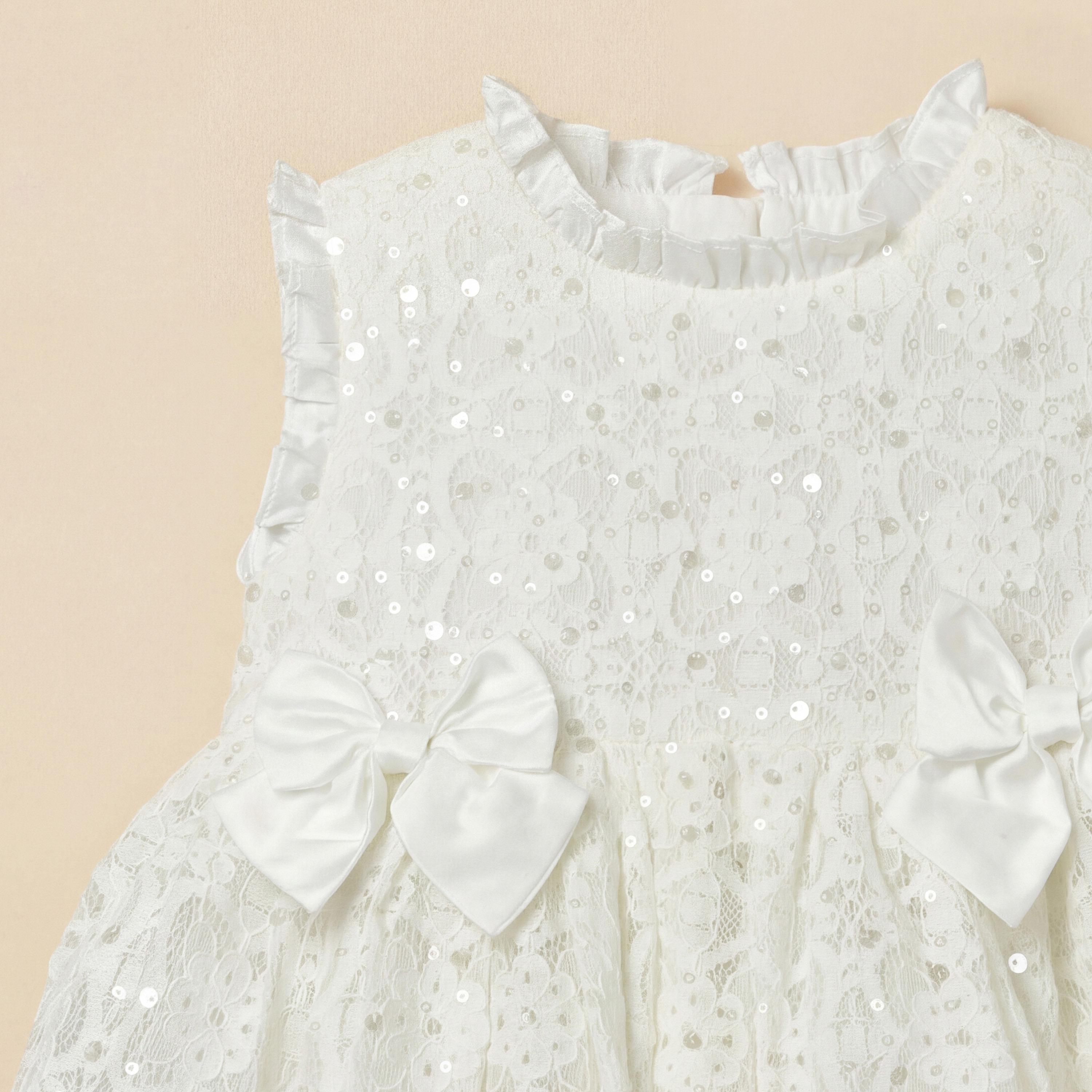 Juniors Ruffle Neck Sleeveless Dress with Bloomers and Sequin Embellished-baby-girls-clothing-dressesandjumpsuits-image-7