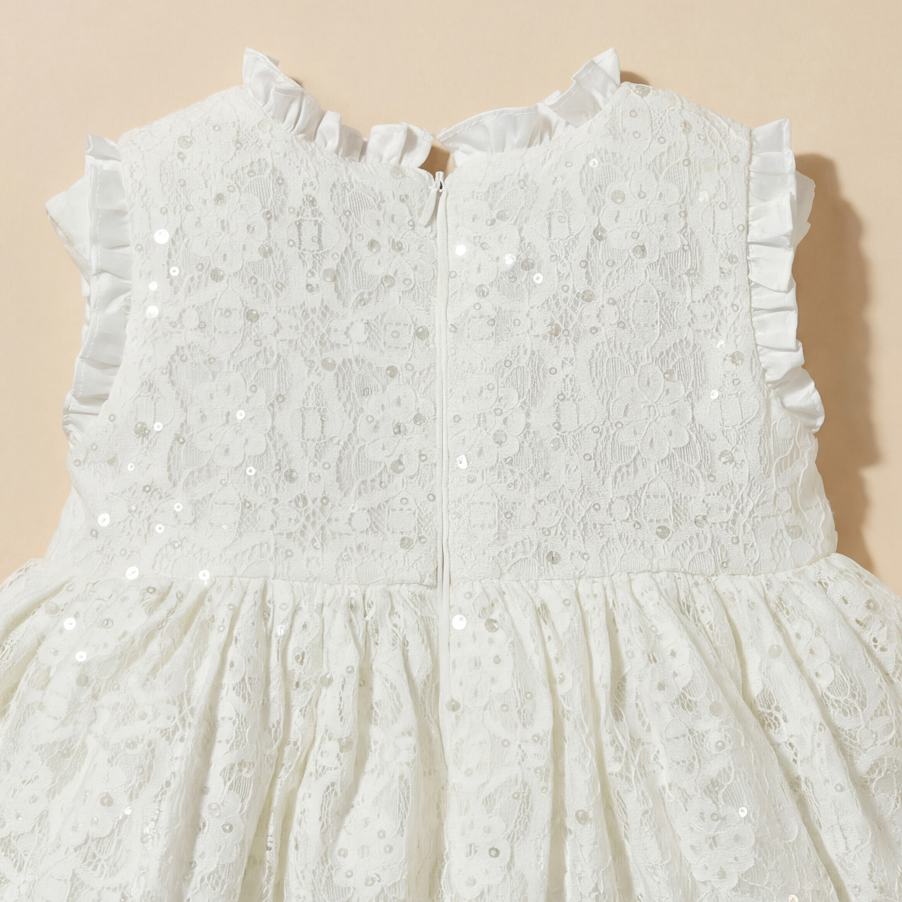 Juniors Ruffle Neck Sleeveless Dress with Bloomers and Sequin Embellished-baby-girls-clothing-dressesandjumpsuits-image-8