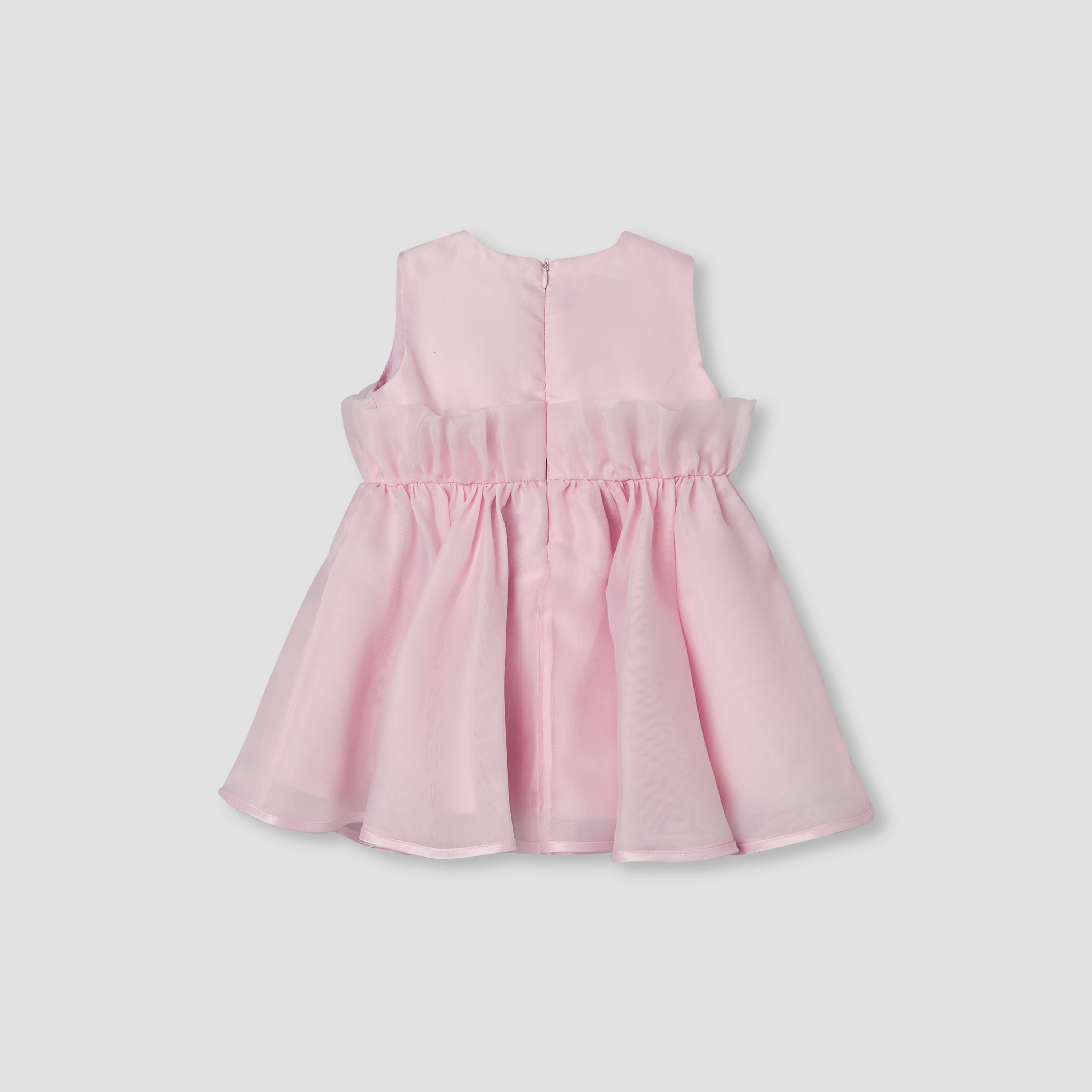 فستان بياقة مستديرة بدون أكمام بزينة زهور من جونيورز-baby-girls-clothing-dressesandjumpsuits-image-3