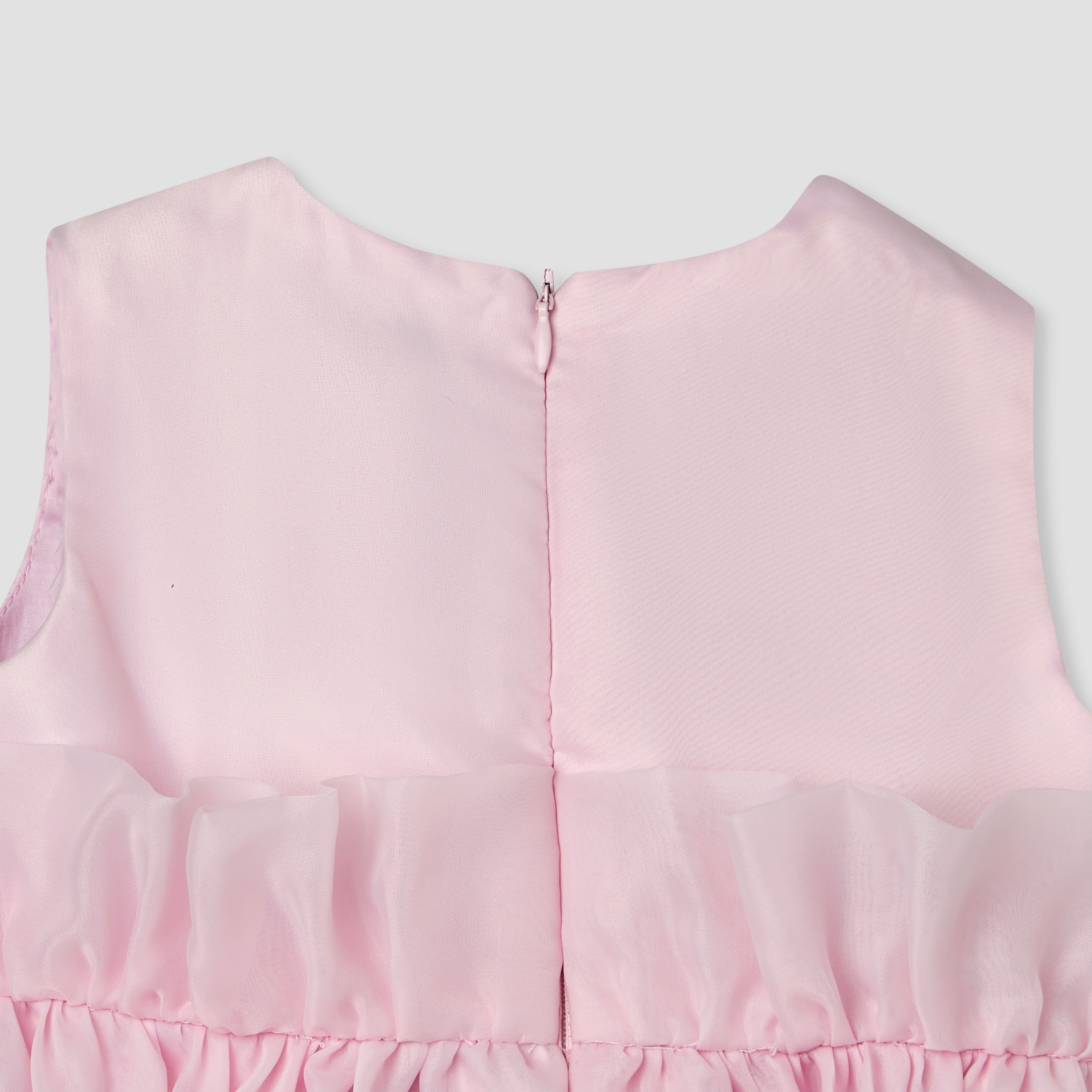 فستان بياقة مستديرة بدون أكمام بزينة زهور من جونيورز-baby-girls-clothing-dressesandjumpsuits-image-5