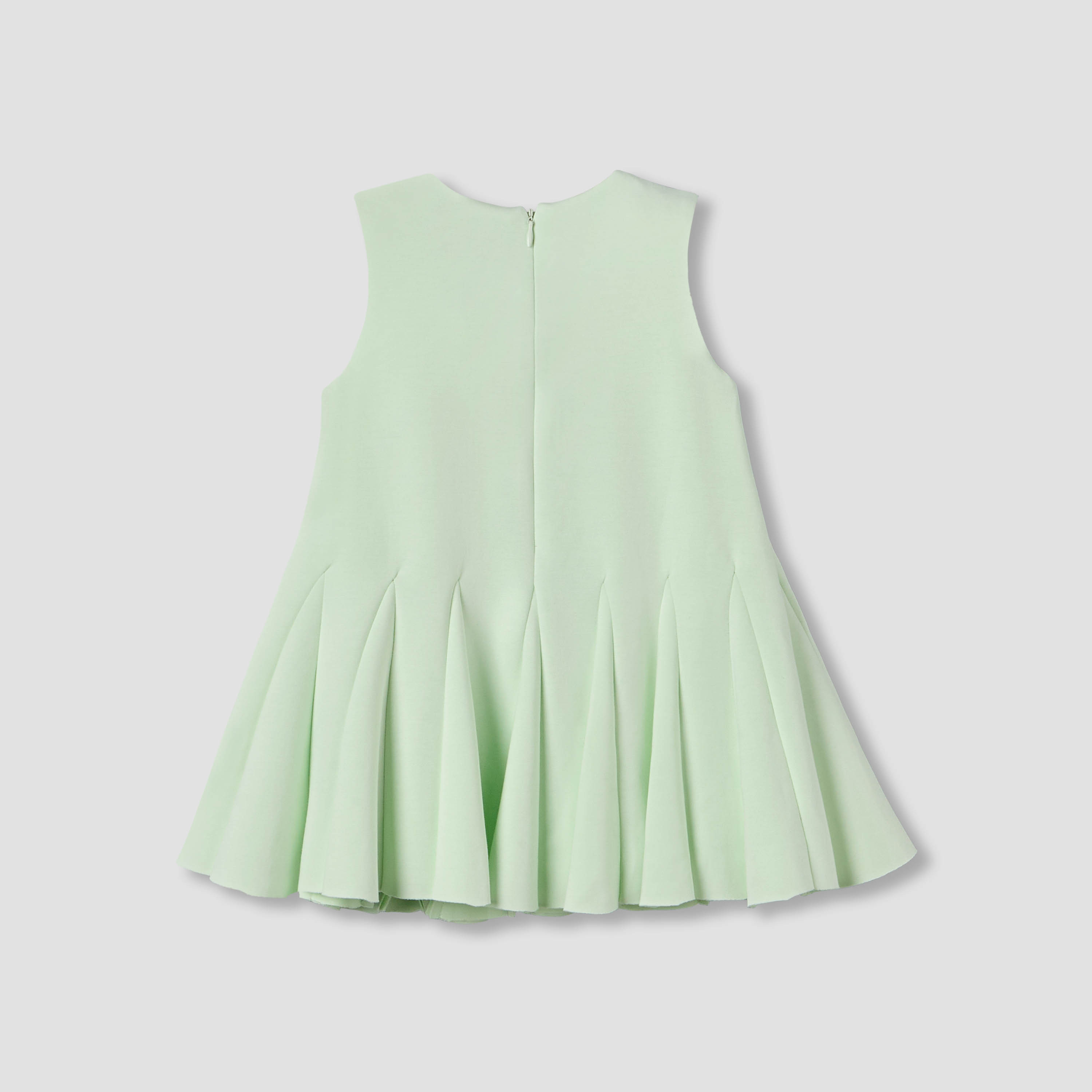 Juniors Round Neck Sleeveless Dress with Bow Accent-baby-girls-clothing-dressesandjumpsuits-image-3