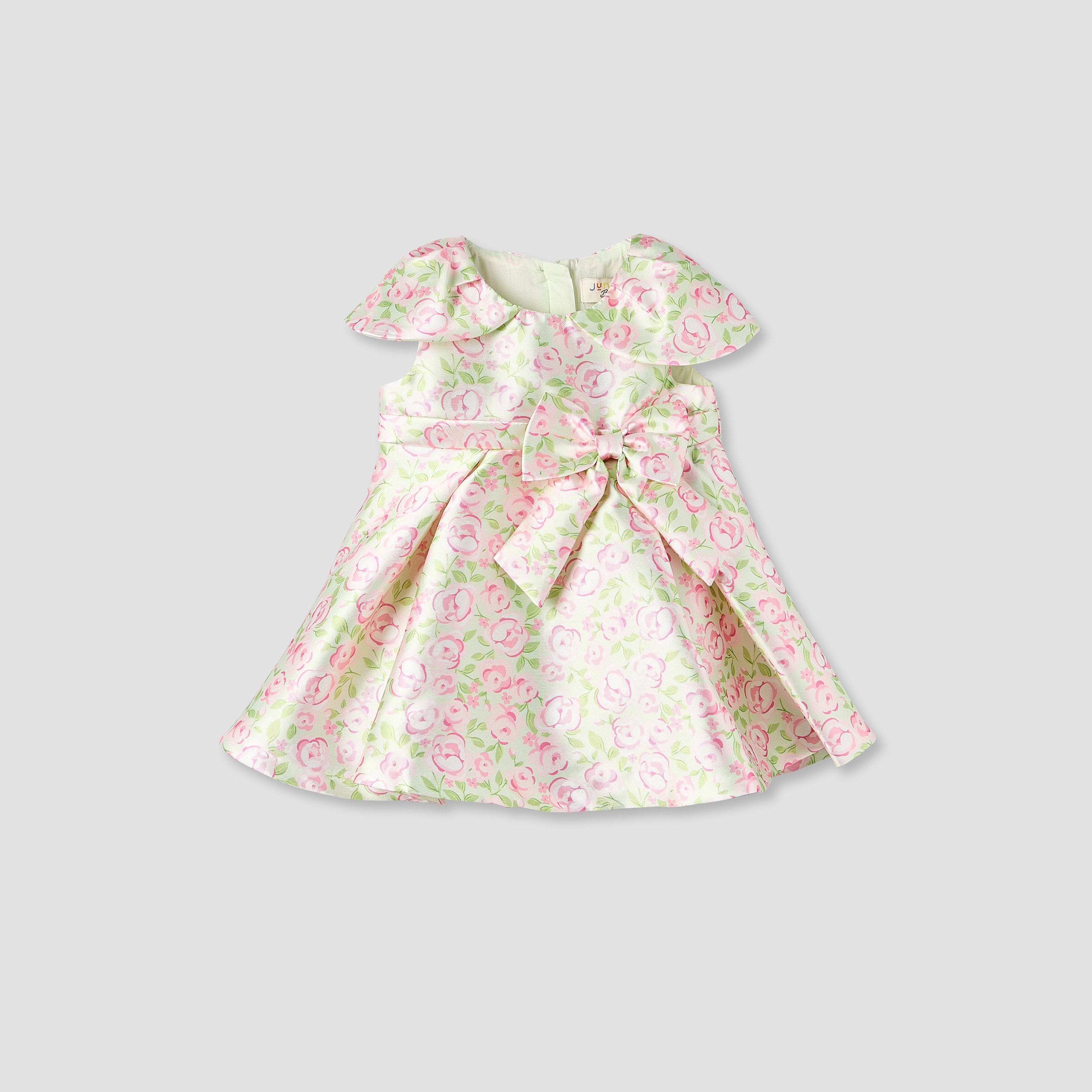 Juniors Round Neck Sleeveless A-line Dress with Floral Print-baby-girls-clothing-dressesandjumpsuits-image-1