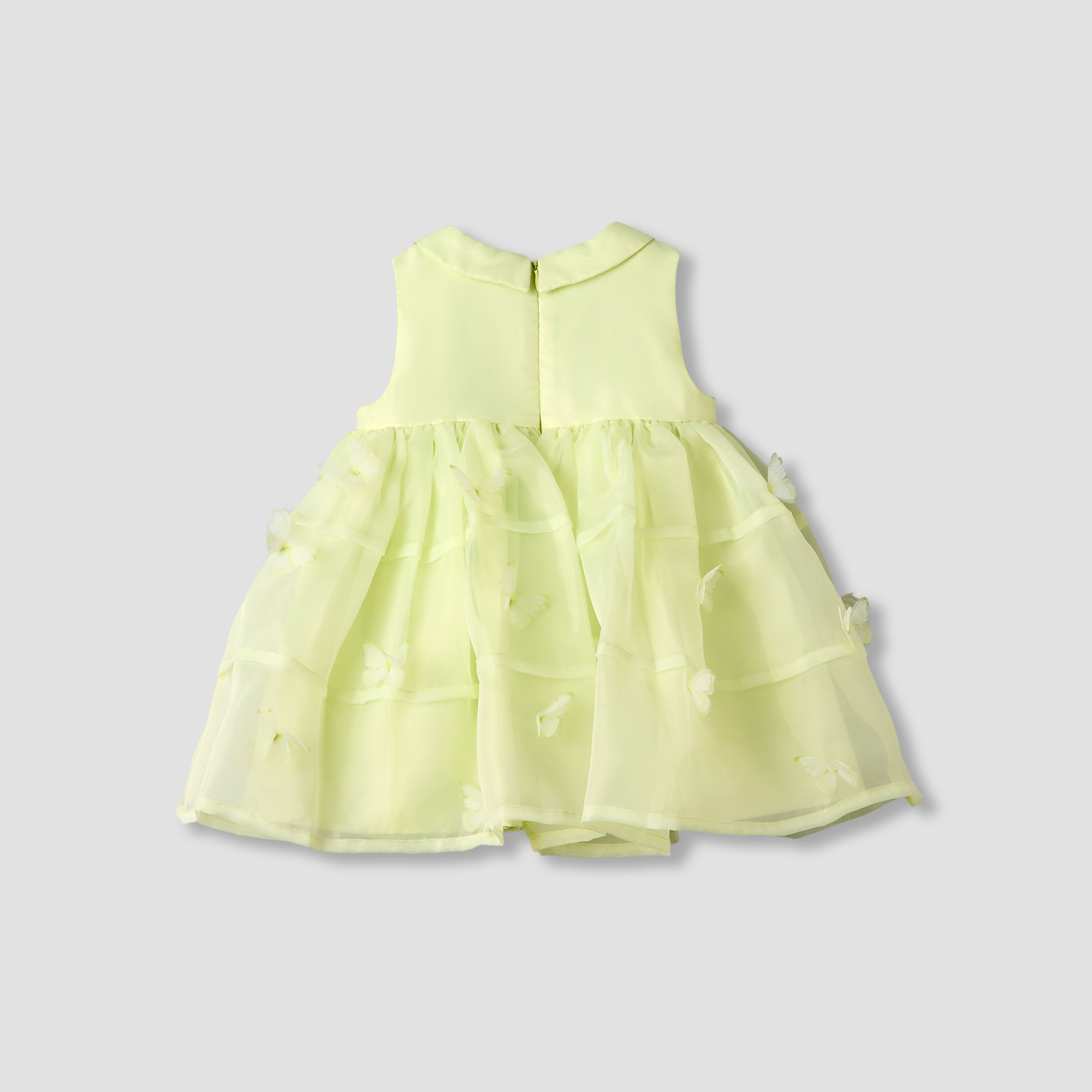 Juniors Round Neck Sleeveless A-line Dress with Butterfly Applique Detail-baby-girls-clothing-dressesandjumpsuits-image-3