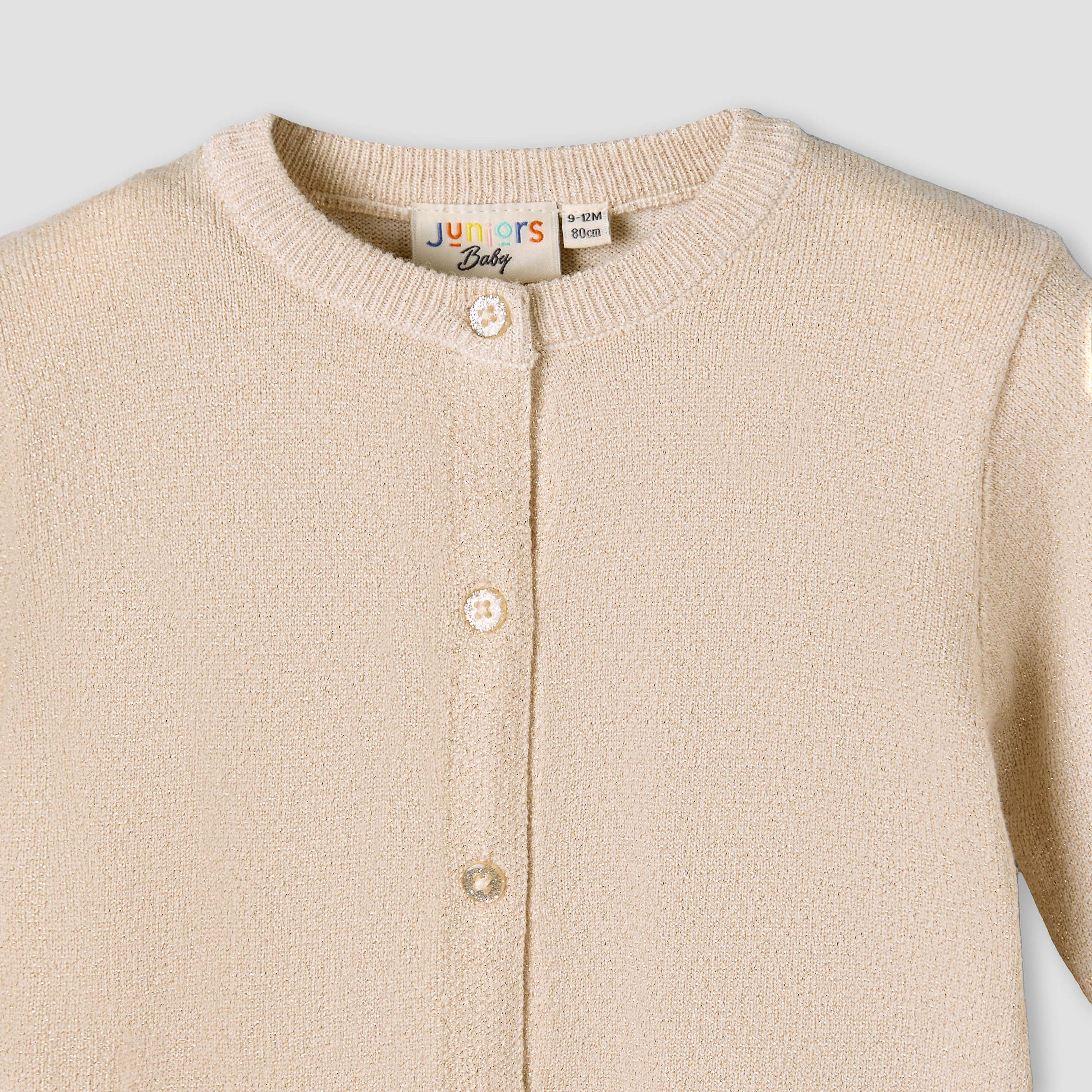 Juniors Scalloped Hem Cardigan with Long Sleeves-baby-girls-clothing-jumpersandcardigans-image-4