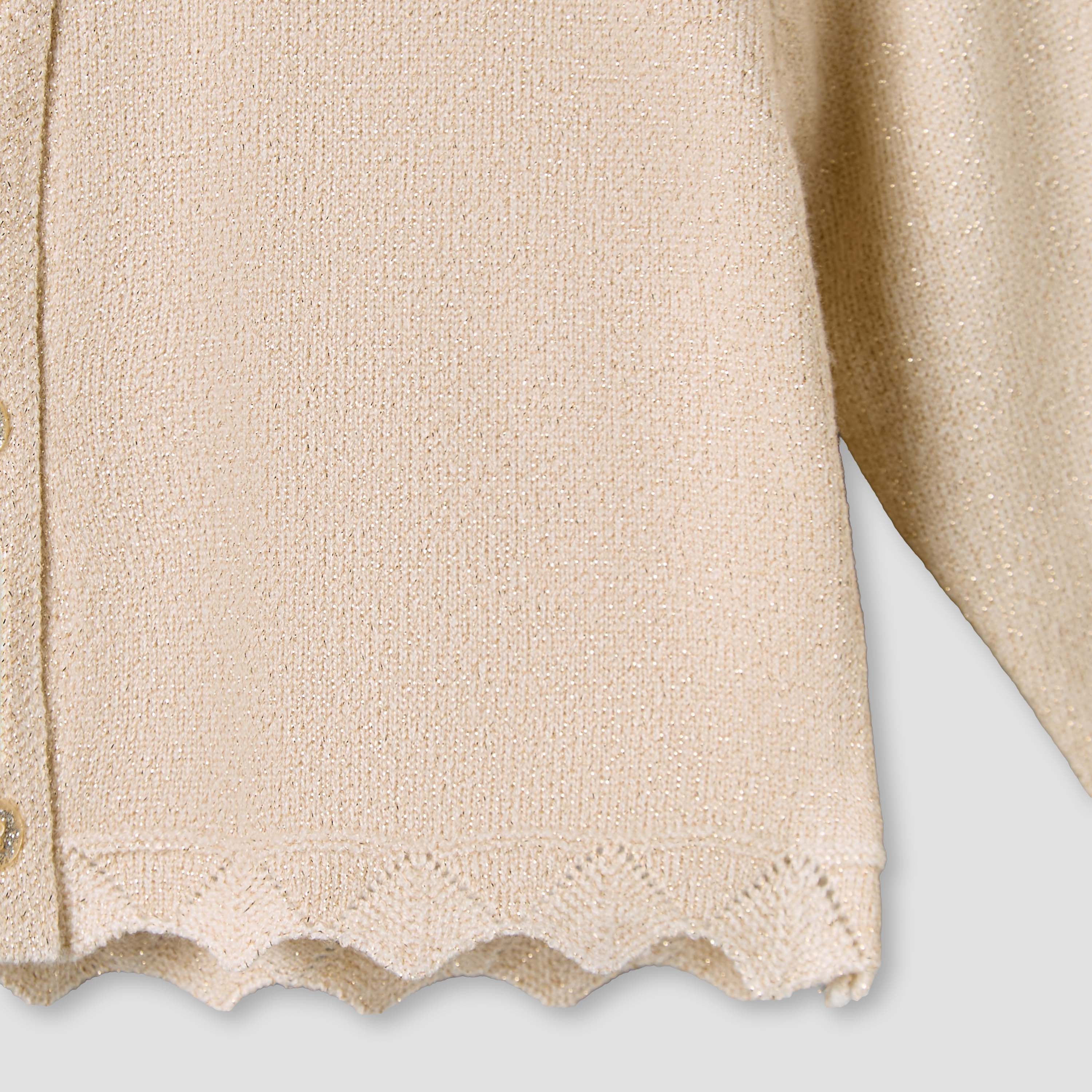 Juniors Scalloped Hem Cardigan with Long Sleeves-baby-girls-clothing-jumpersandcardigans-image-5