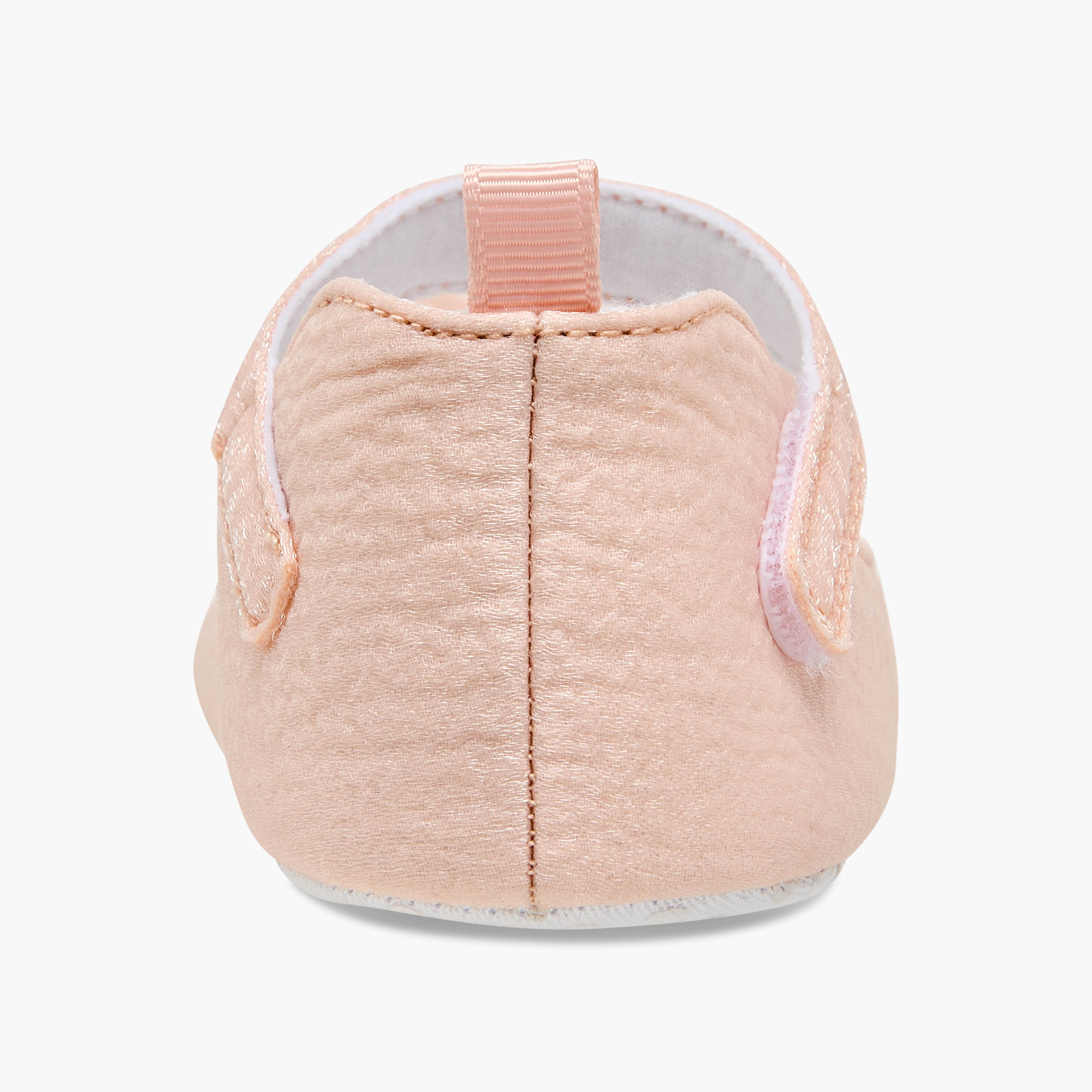 Juniors Booties with Floral Accent-baby-girls-shoes-booties-image-5