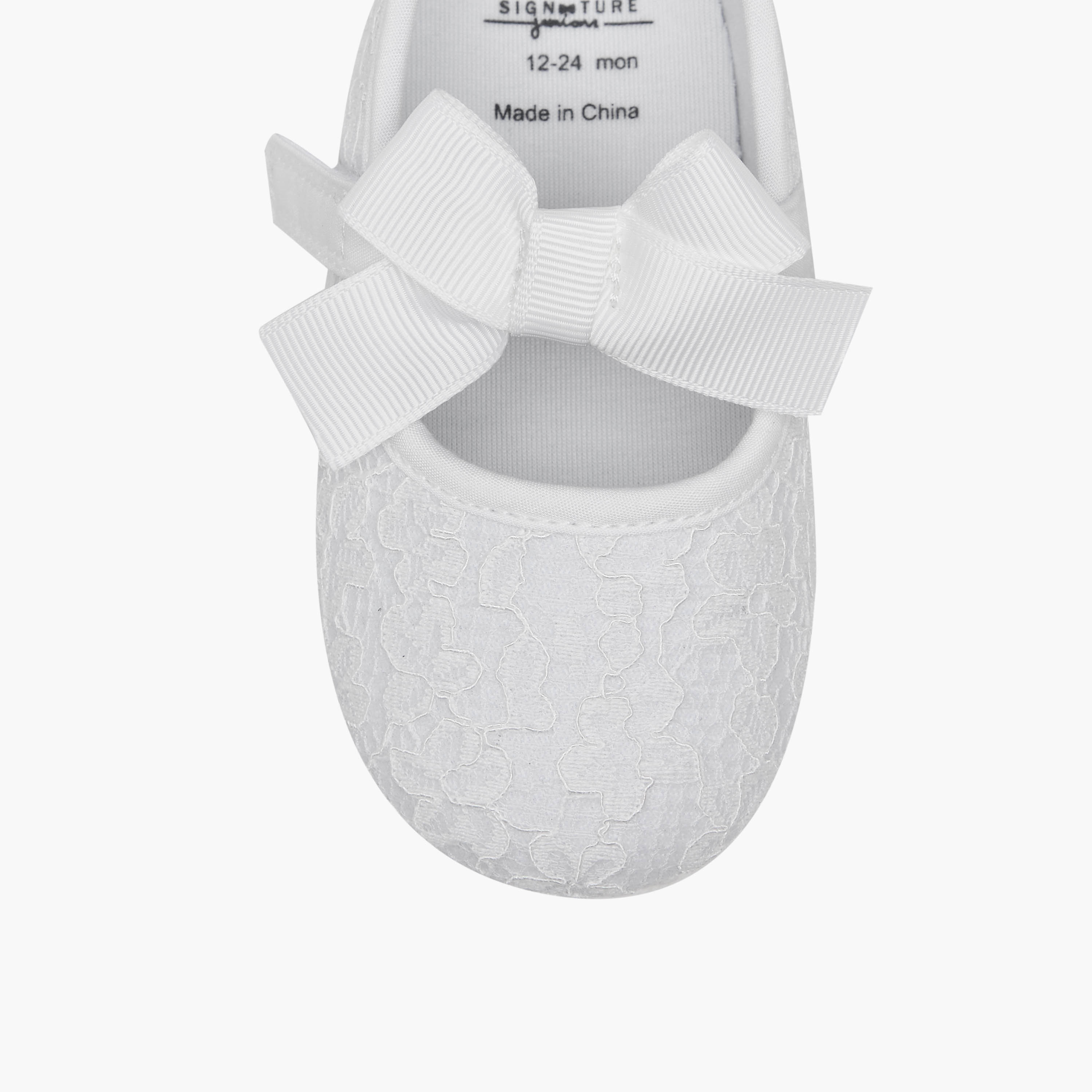 Juniors Booties with Bow Accent-baby-girls-shoes-booties-image-4