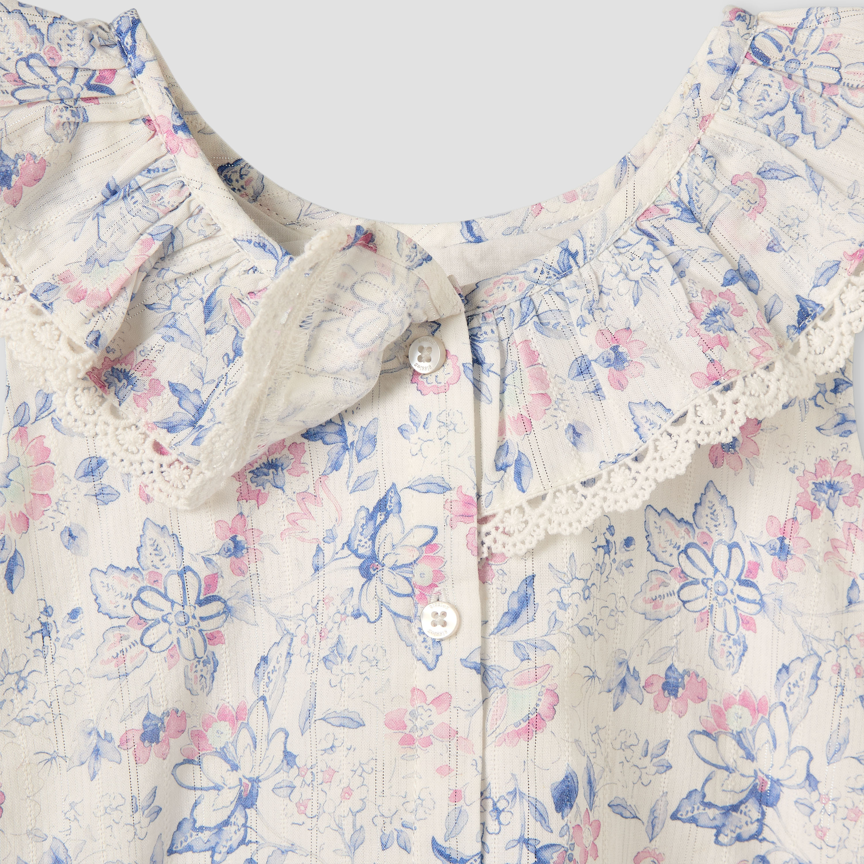Giggles Ruffled Collar Sleeveless Top with Floral Print-baby-girls-clothing-blousesandshirts-image-6