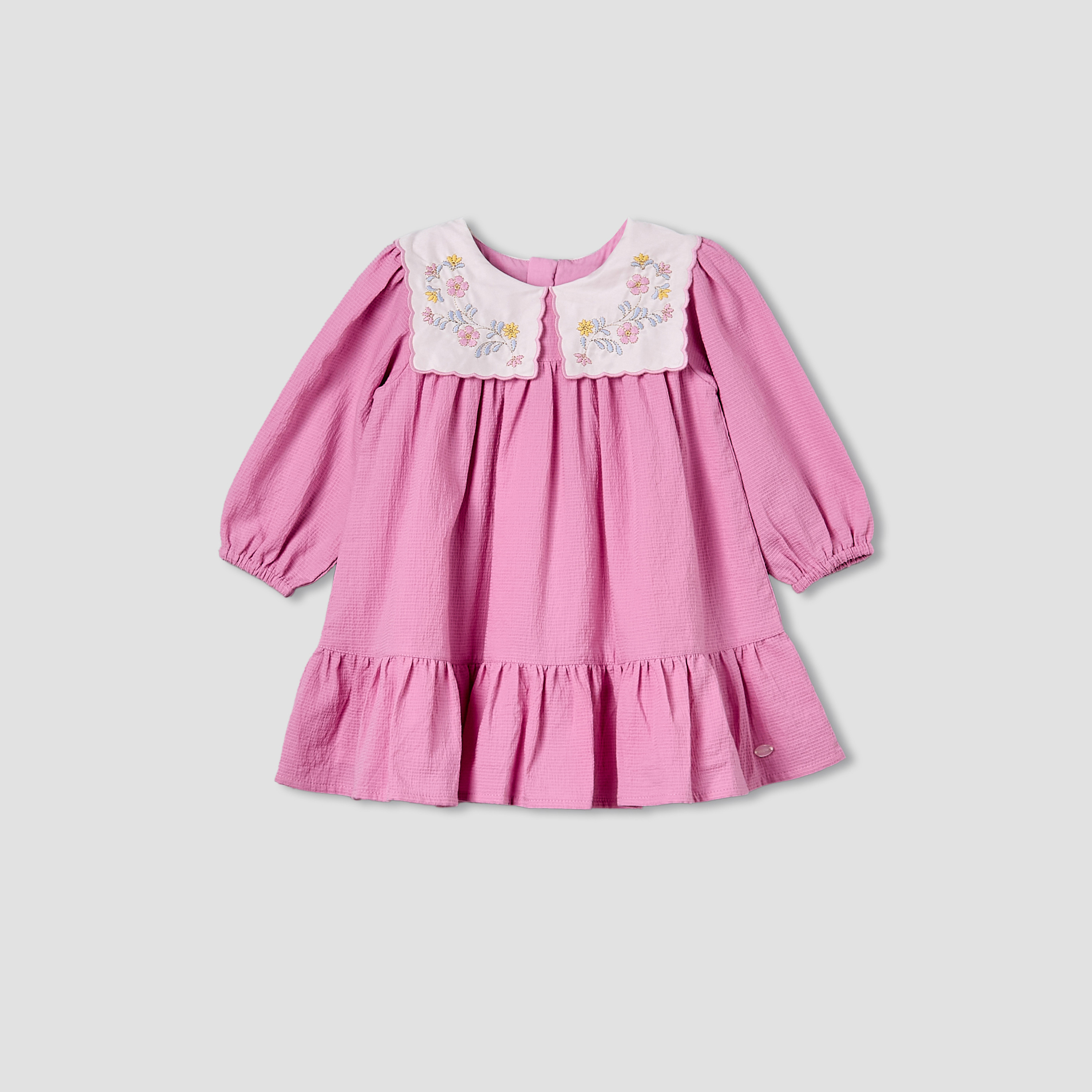 Giggles Collared Long Sleeves A-Line Dress with Bloomers-baby-girls-clothing-dressesandjumpsuits-image-3