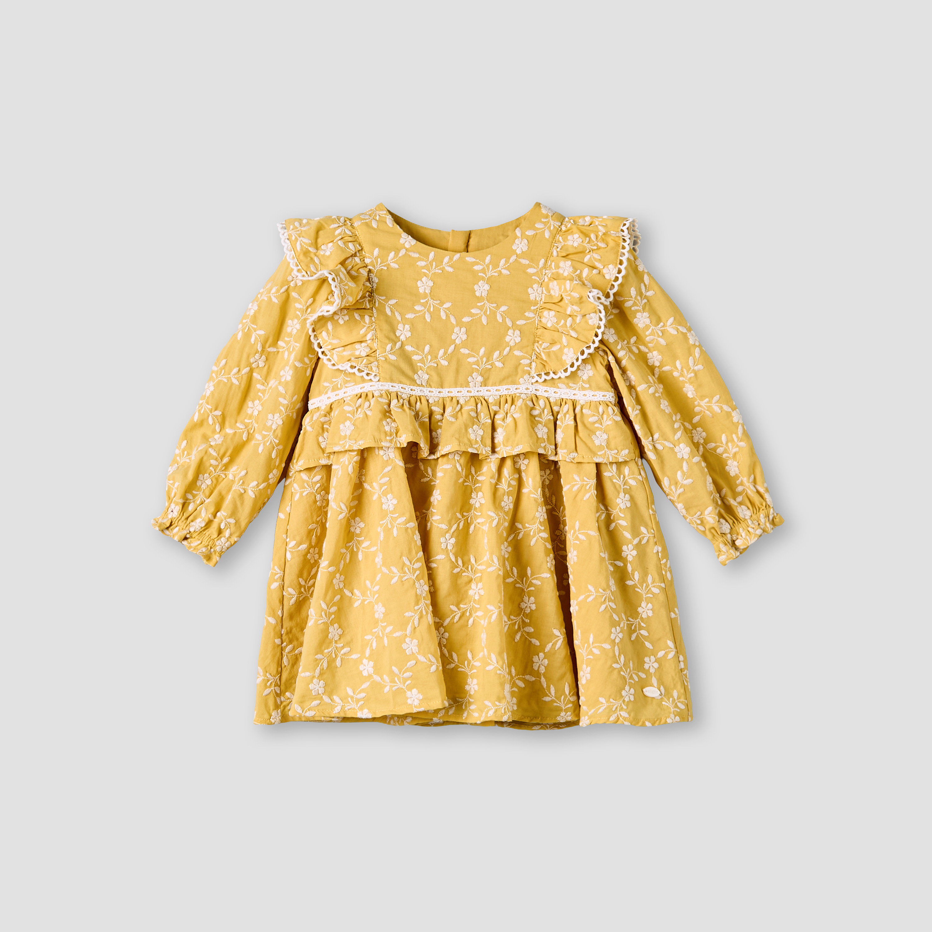 Giggles Round Neck Long Sleeve Dress with Hairband-baby-girls-clothing-dressesandjumpsuits-image-3