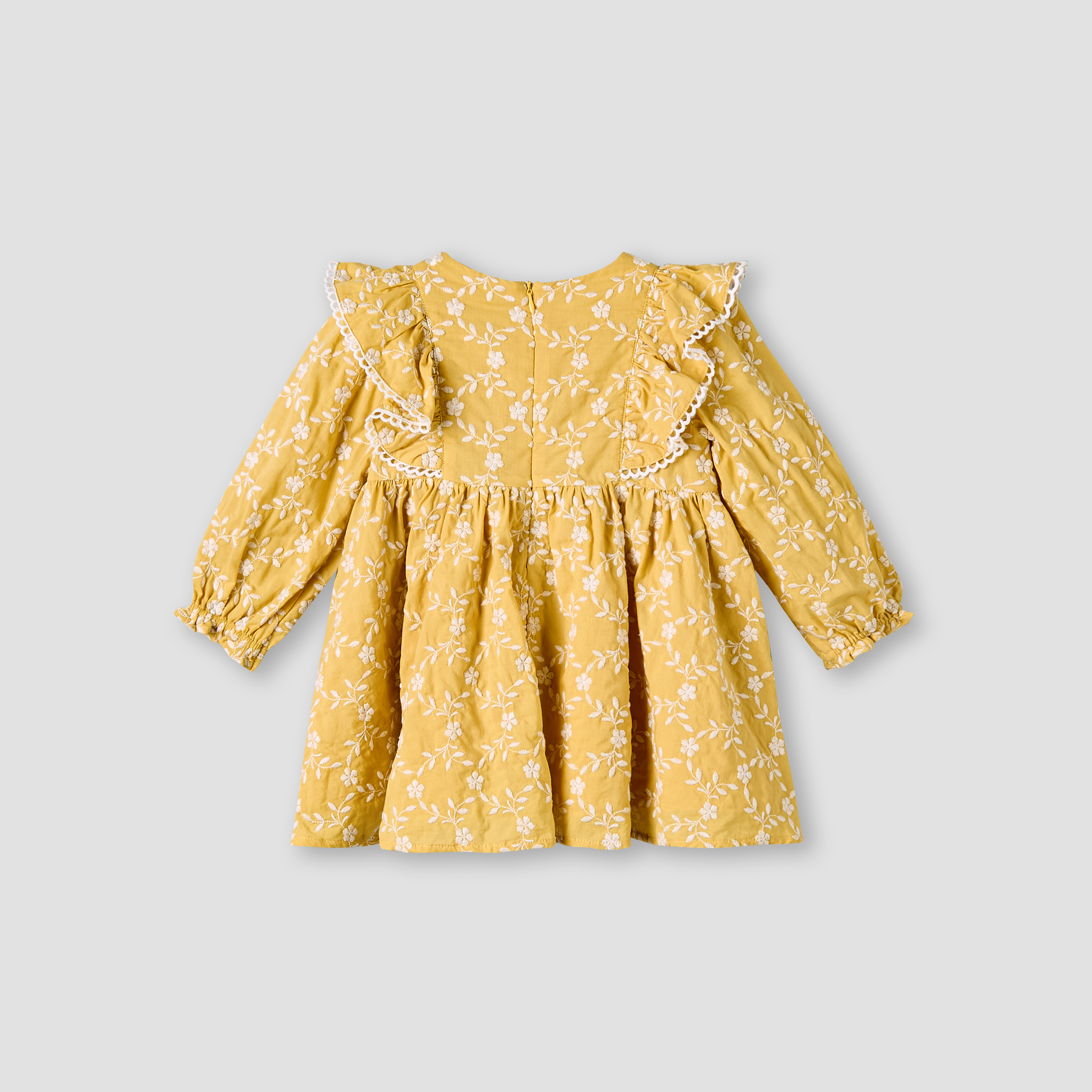 Giggles Round Neck Long Sleeve Dress with Hairband-baby-girls-clothing-dressesandjumpsuits-image-4