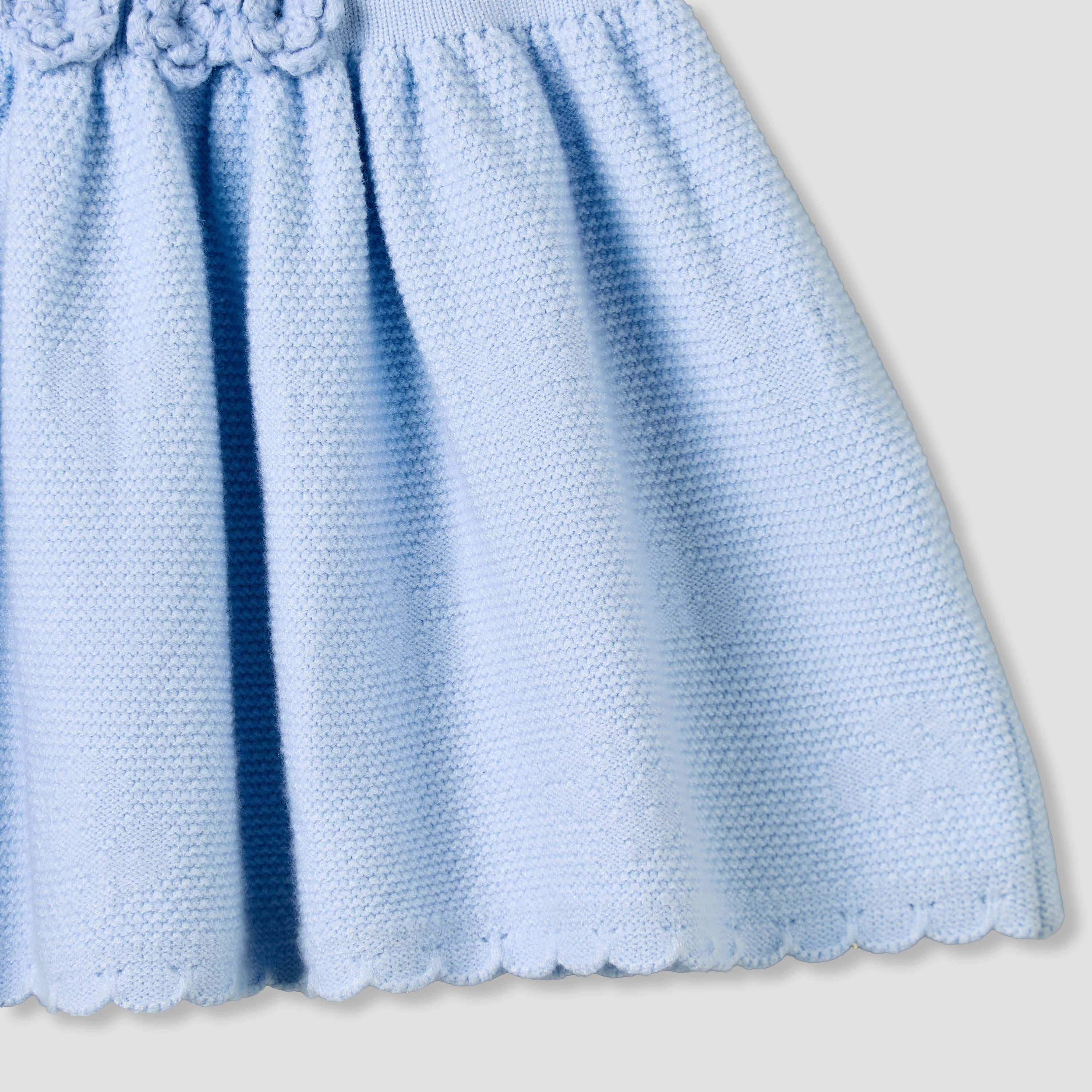 Giggles Peter Pan Collar Short Sleeve A-line Dress with Floral Applique-baby-girls-clothing-dressesandjumpsuits-image-5