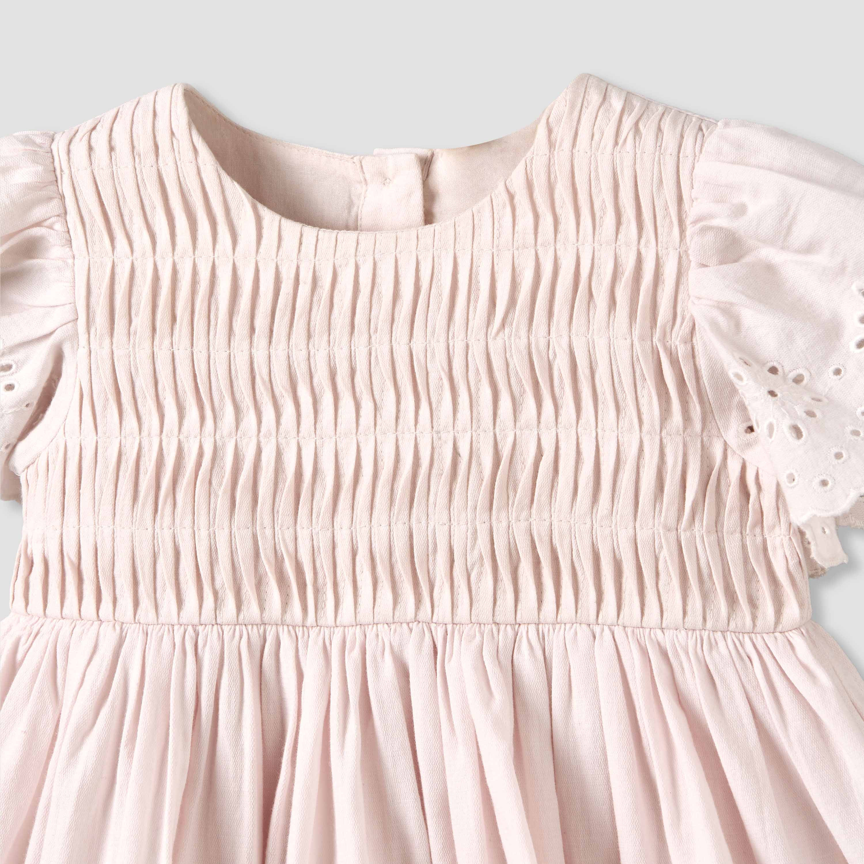 Giggles Round Neck Short Sleeves A-line Dress with Bloomers-baby-girls-clothing-dressesandjumpsuits-image-6