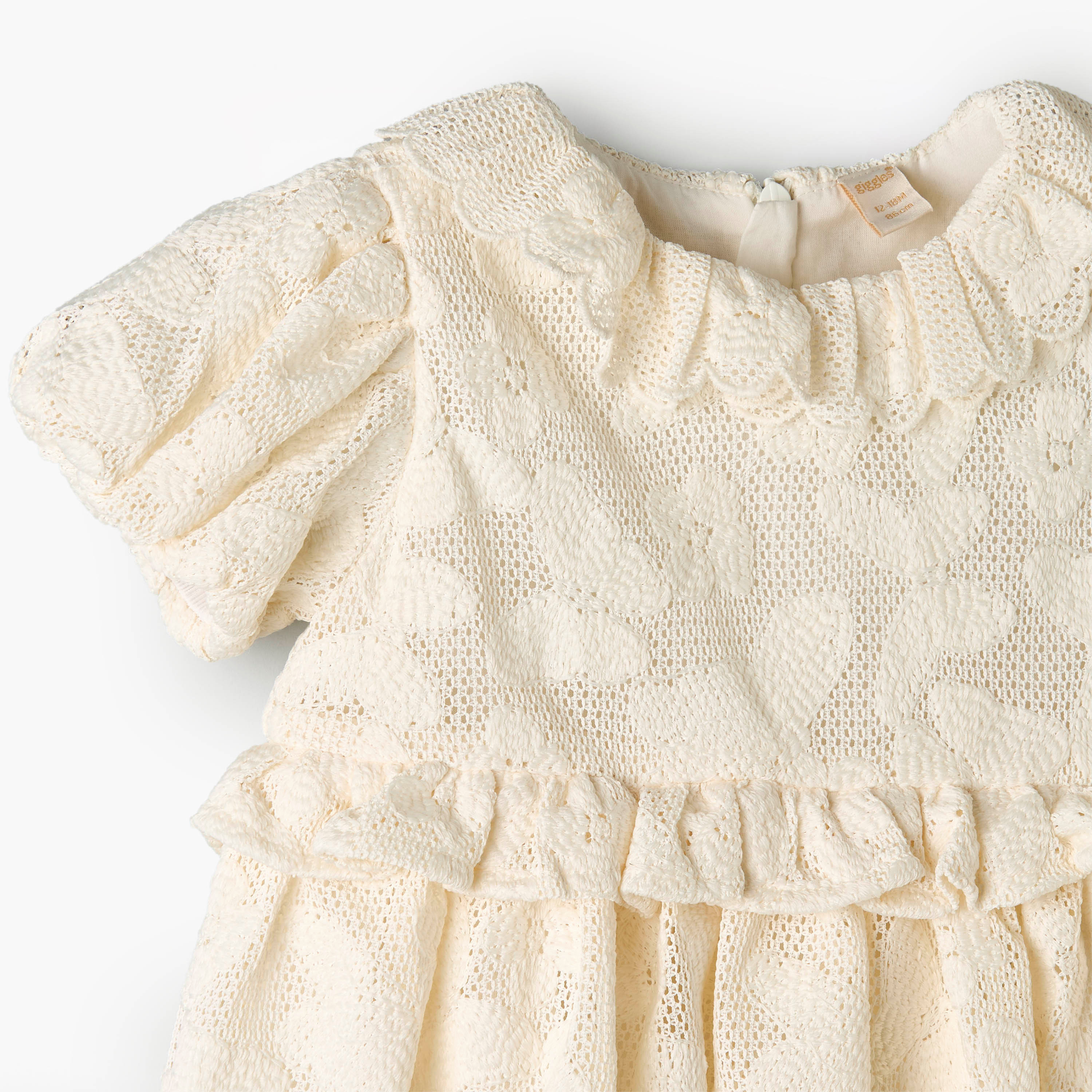 Giggles Round Neck Short Sleeve Dress with Hairband-baby-girls-clothing-dressesandjumpsuits-image-5