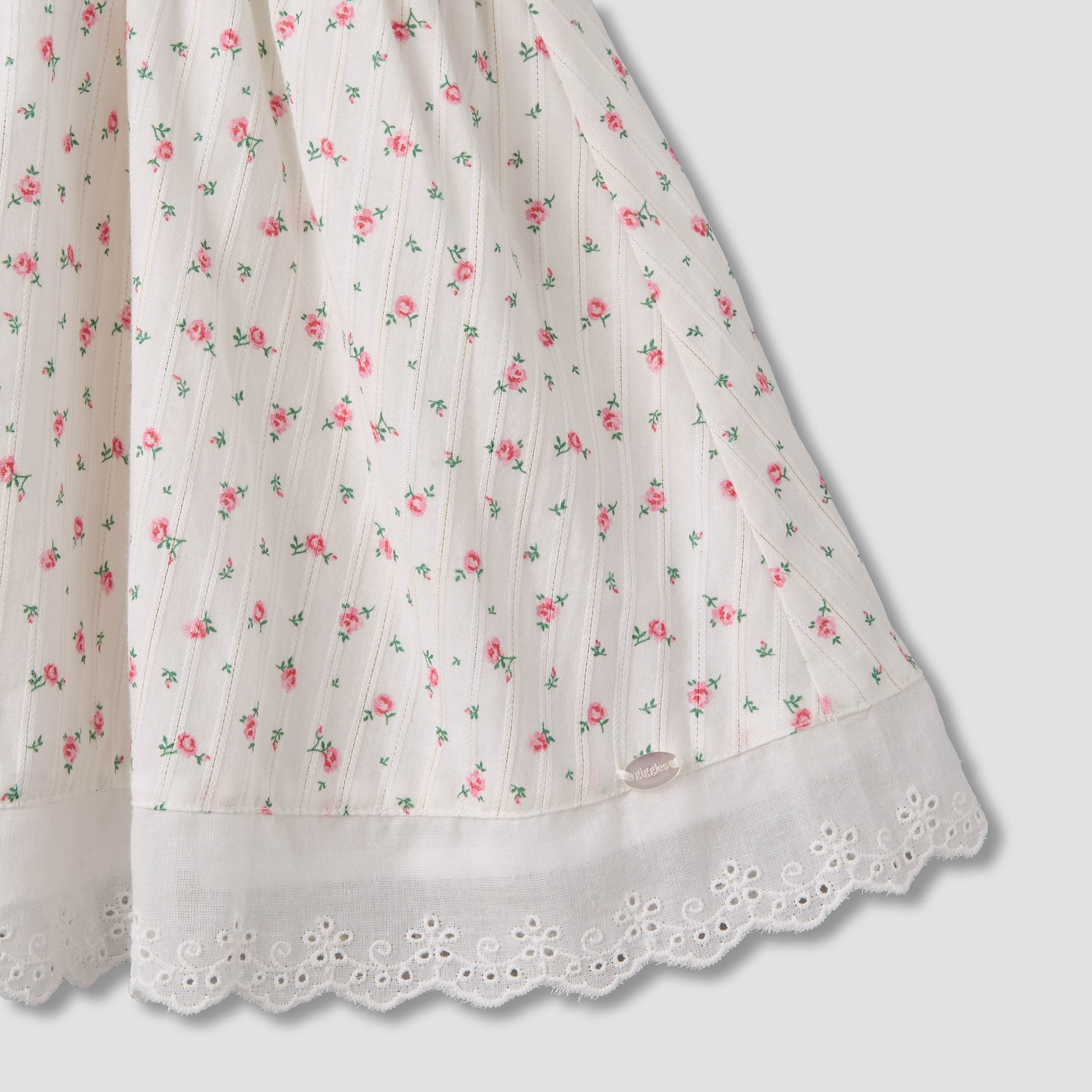 فستان إيه لاين دون أكمام بياقة مستديرة وطبعات زهرية مع شريطة رأس من جيجلز-baby-girls-clothing-dressesandjumpsuits-image-2