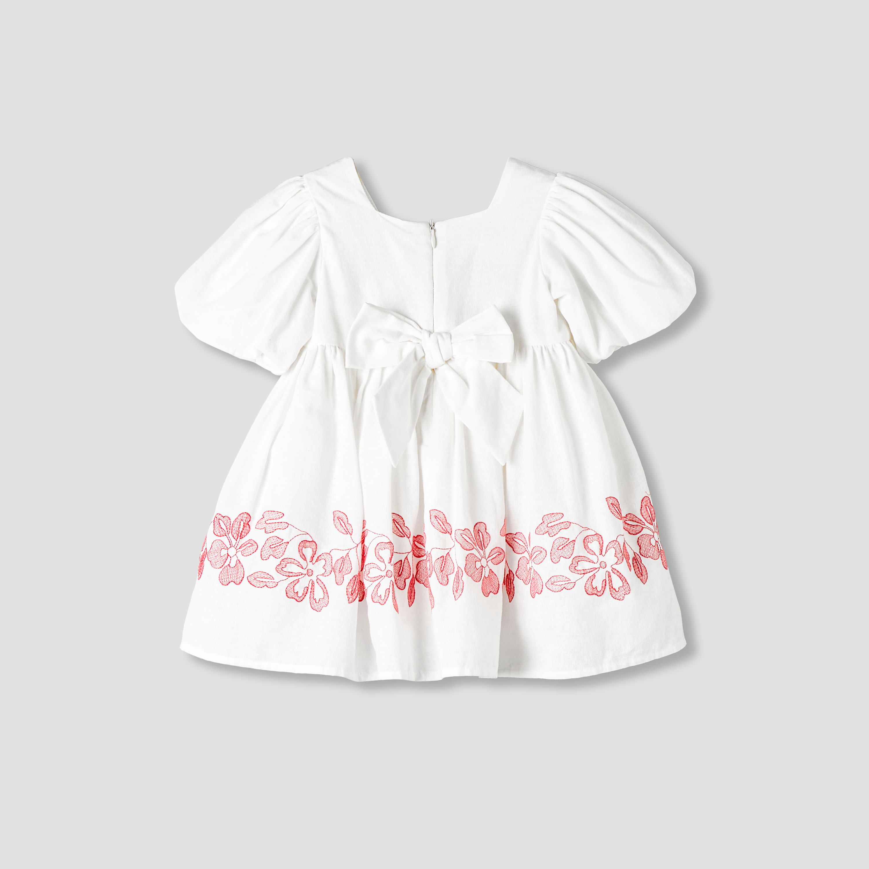 فستان إيه لاين بياقة مربعة وأكمام قصيرة مع شريطة رأس من جيجلز-baby-girls-clothing-dressesandjumpsuits-image-6