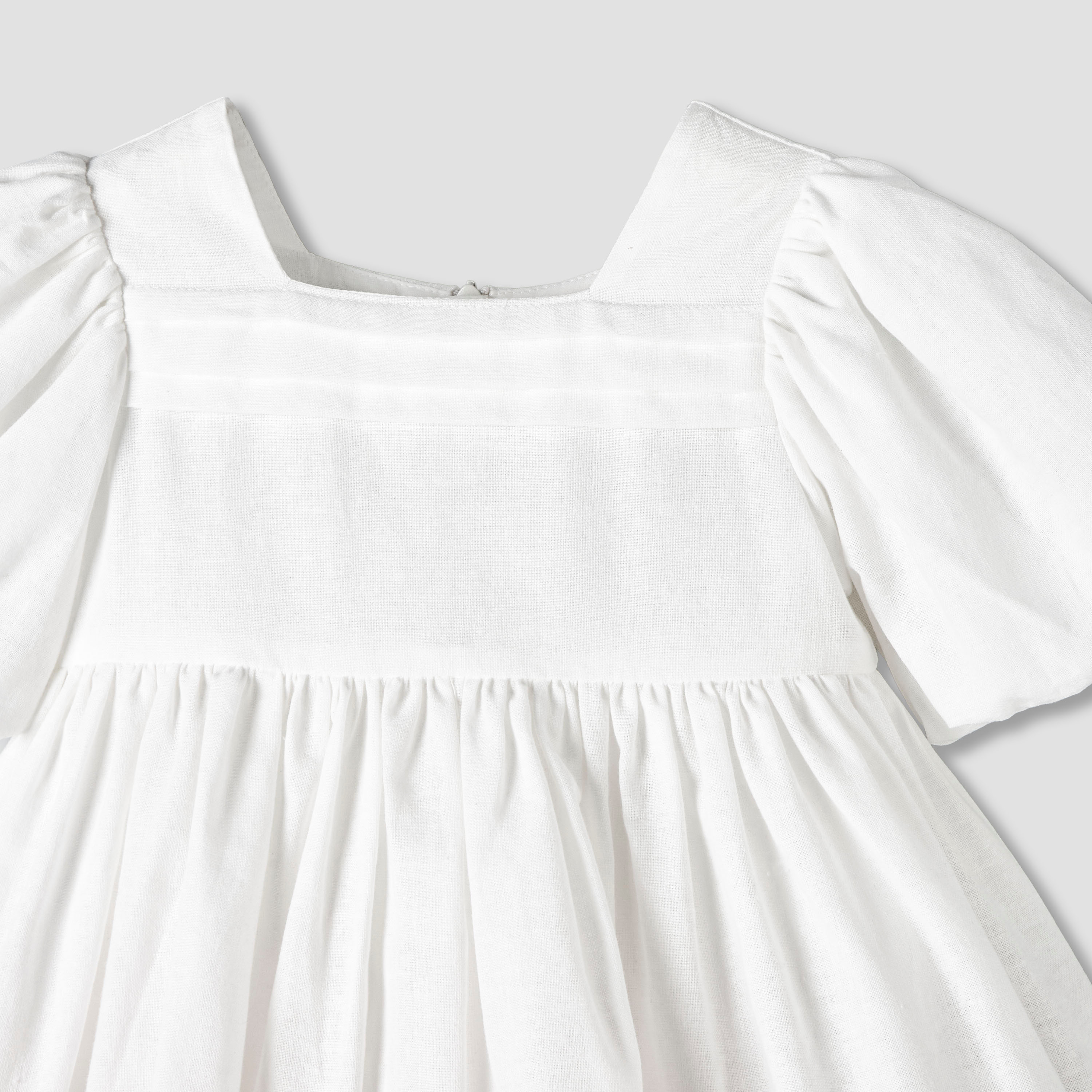 فستان إيه لاين بياقة مربعة وأكمام قصيرة مع شريطة رأس من جيجلز-baby-girls-clothing-dressesandjumpsuits-image-5