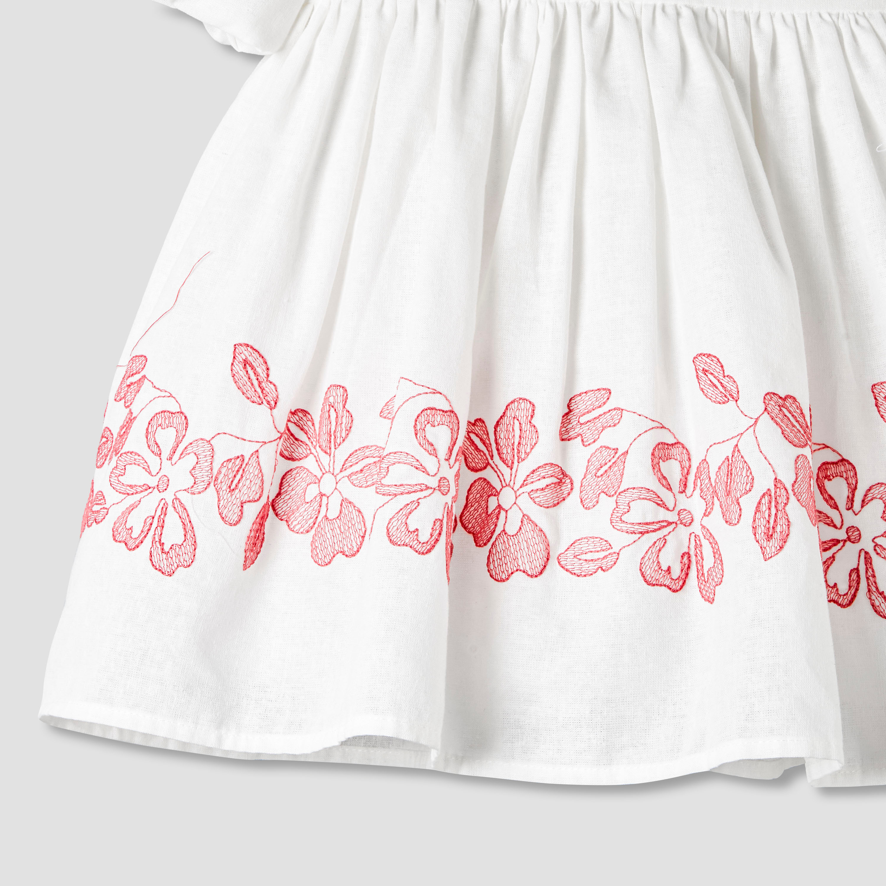 فستان إيه لاين بياقة مربعة وأكمام قصيرة مع شريطة رأس من جيجلز-baby-girls-clothing-dressesandjumpsuits-image-4