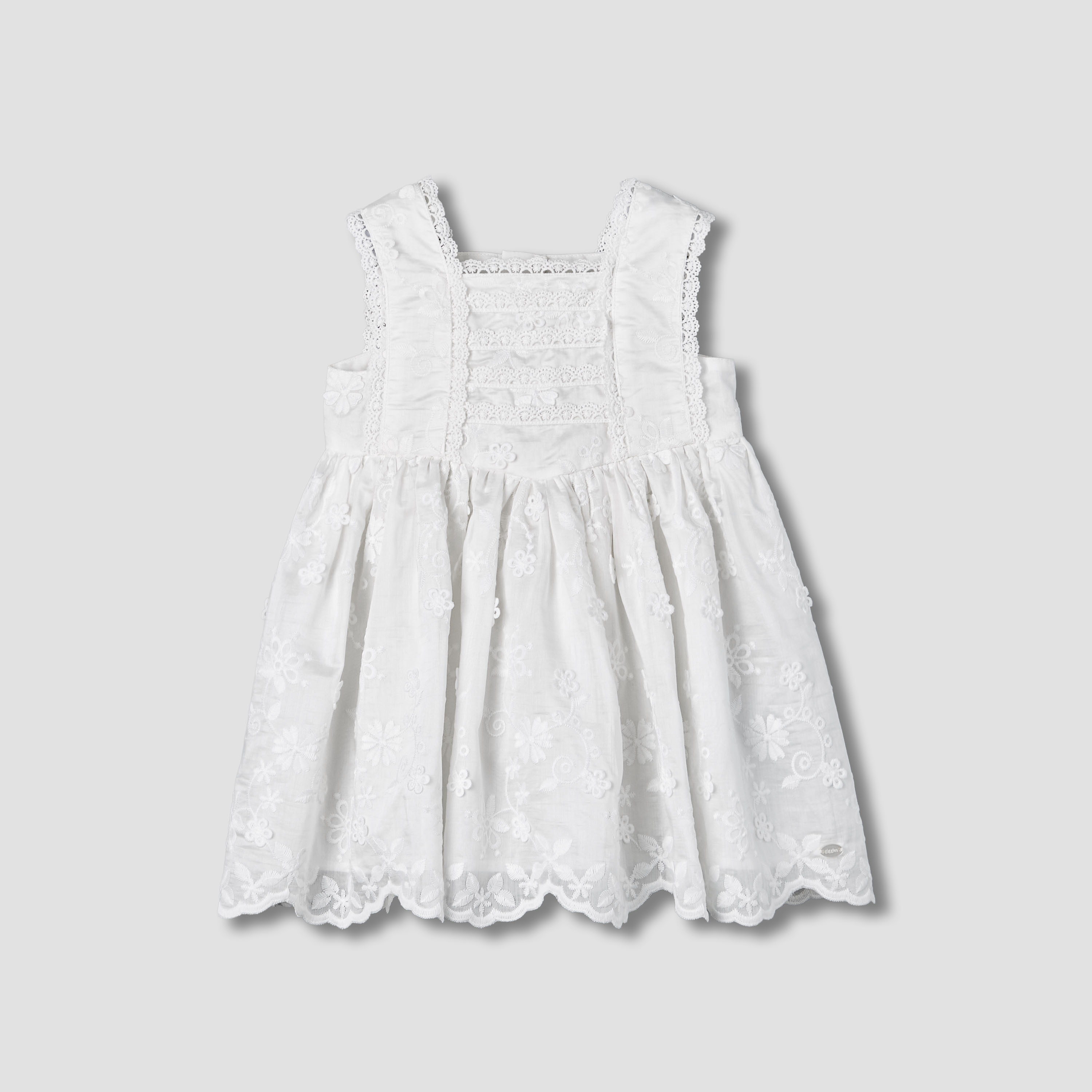 Giggles Square Neck Sleeveless A-line Dress with Lace Design-baby-girls-clothing-dressesandjumpsuits-image-2