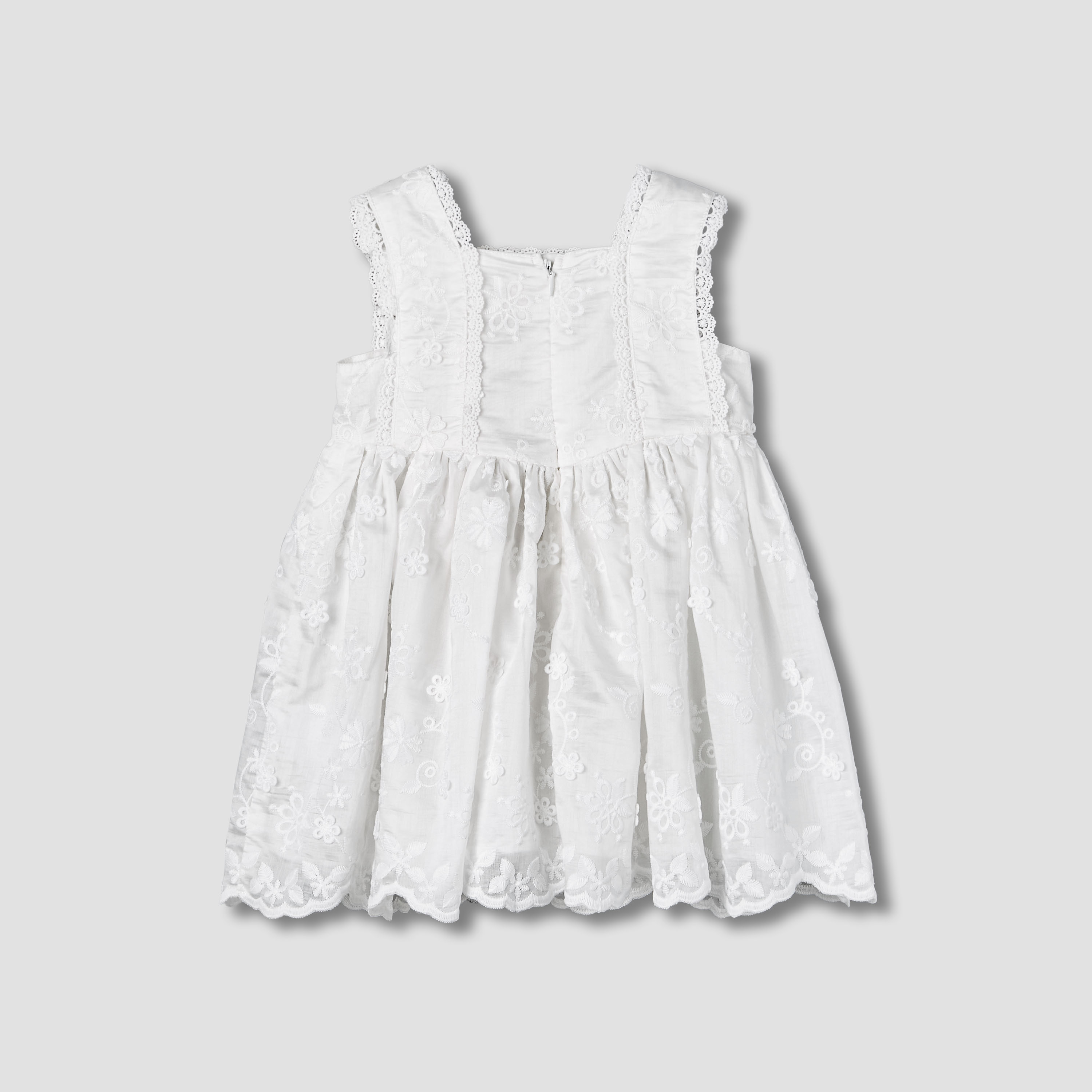 Giggles Square Neck Sleeveless A-line Dress with Lace Design-baby-girls-clothing-dressesandjumpsuits-image-3